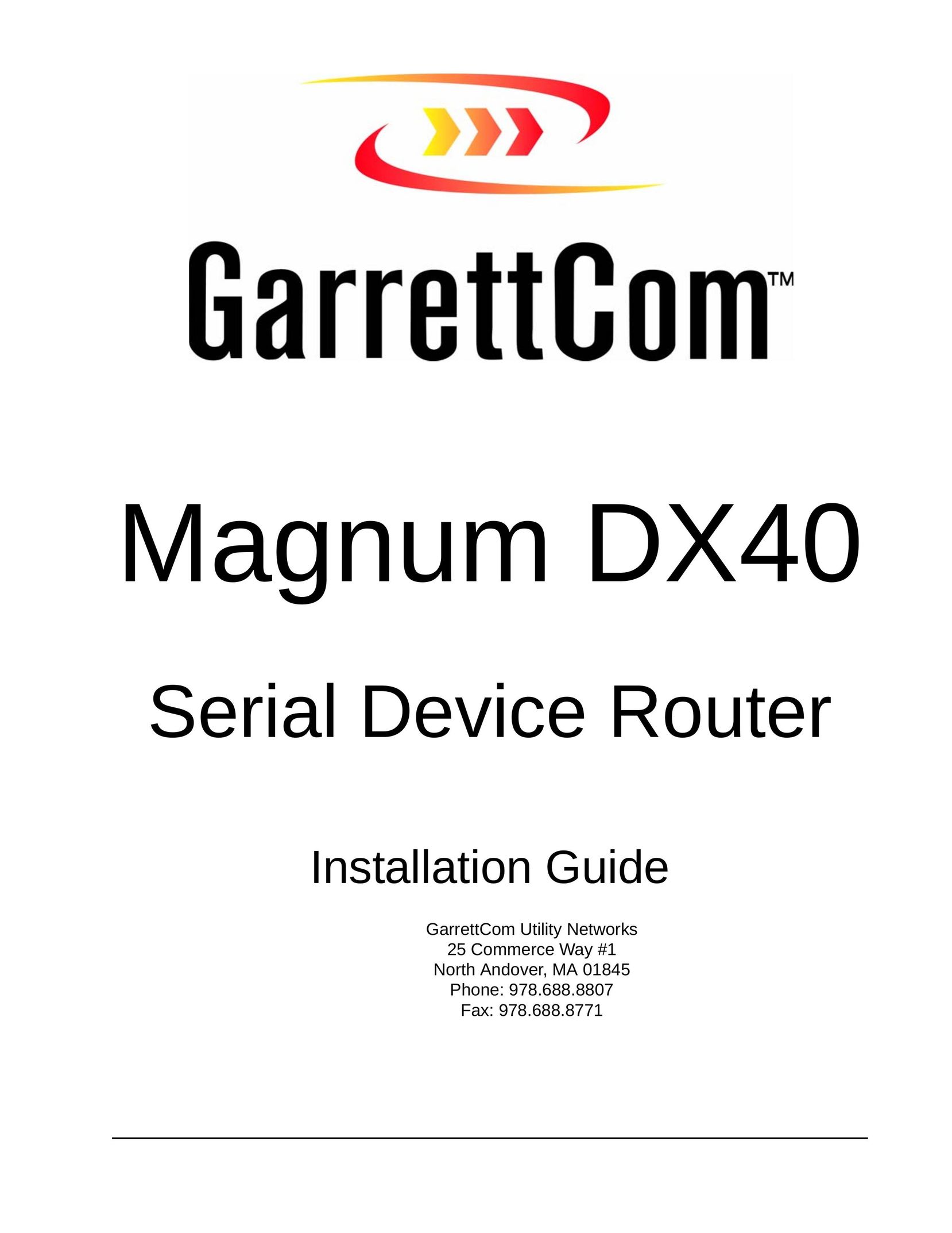 GarrettCom DX40 Network Router User Manual