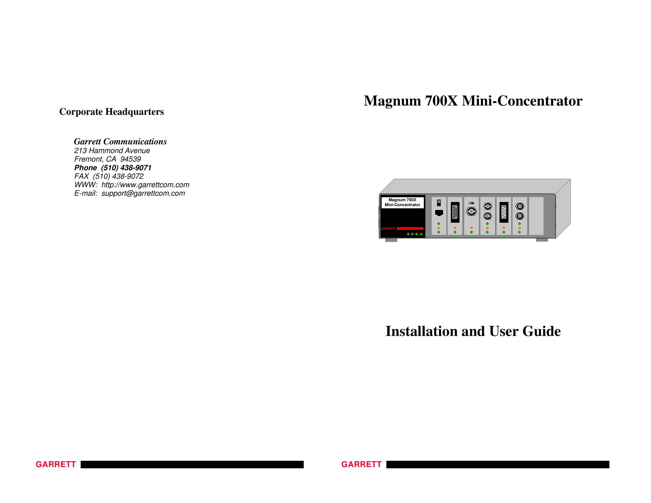 GarrettCom Magnum 700X Network Router User Manual