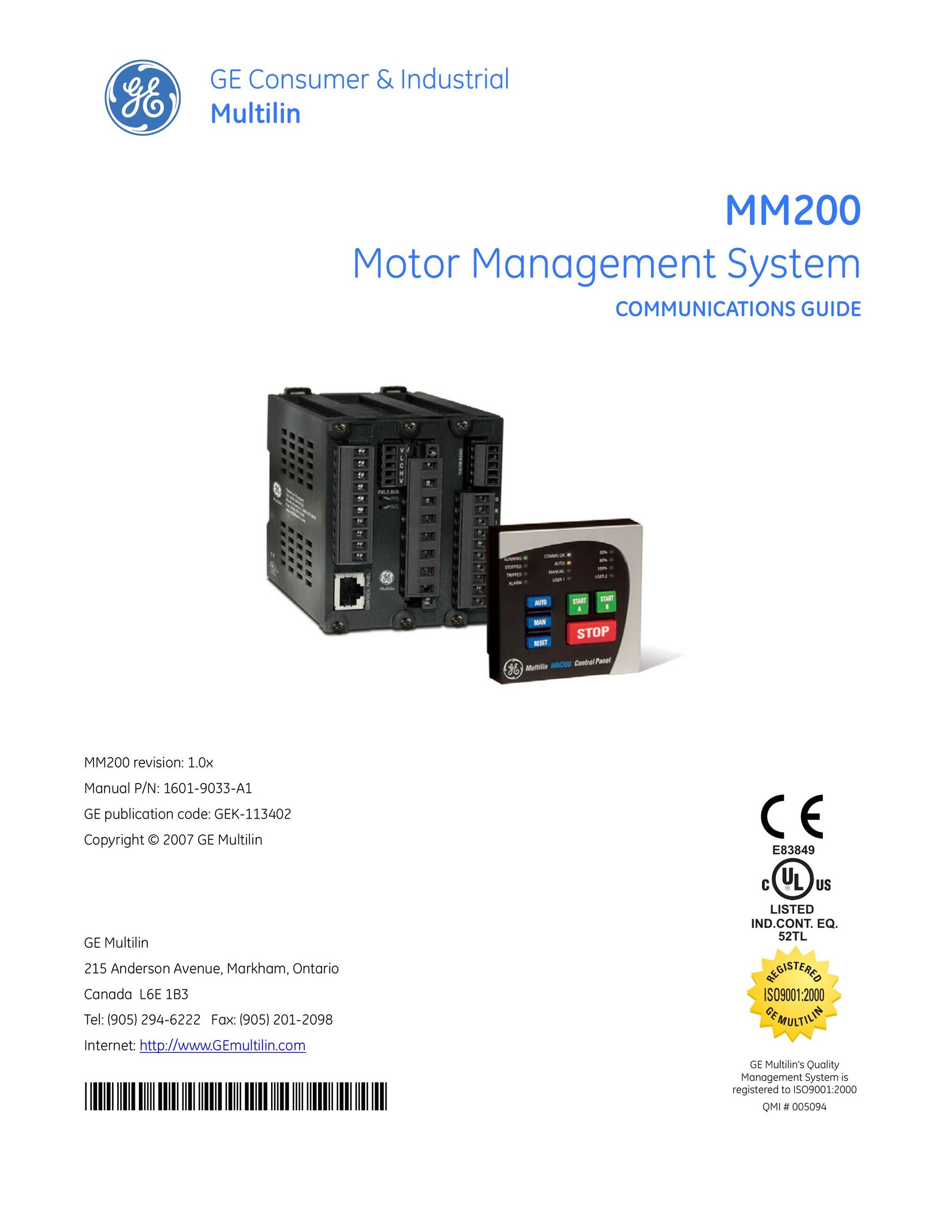 GE MM200 Network Router User Manual