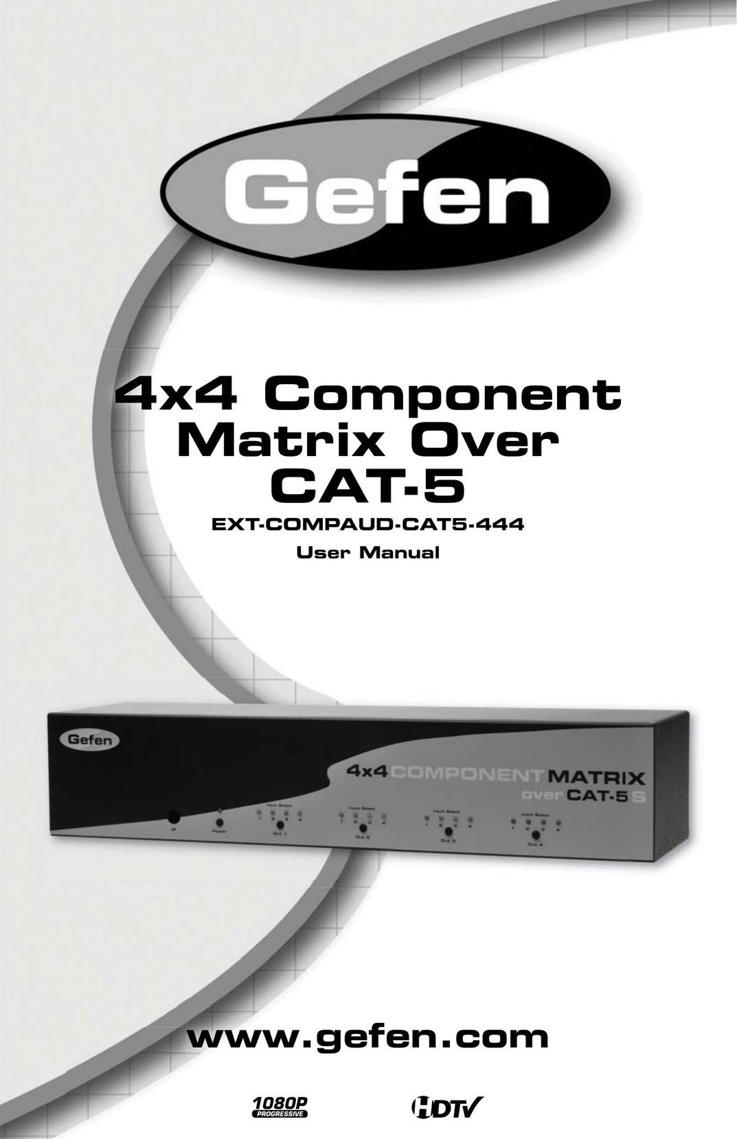 Gefen EXT-COMPAUD-CAT5-444 Network Router User Manual