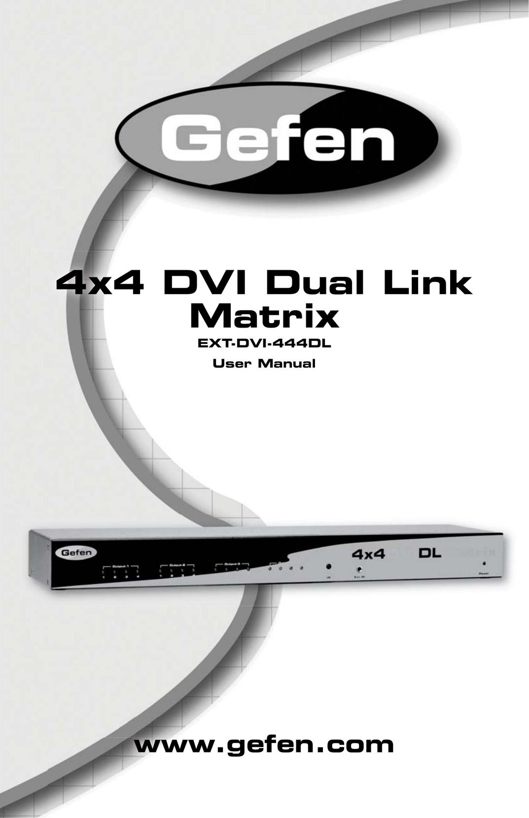 Gefen EXT-DVI-444DL Network Router User Manual