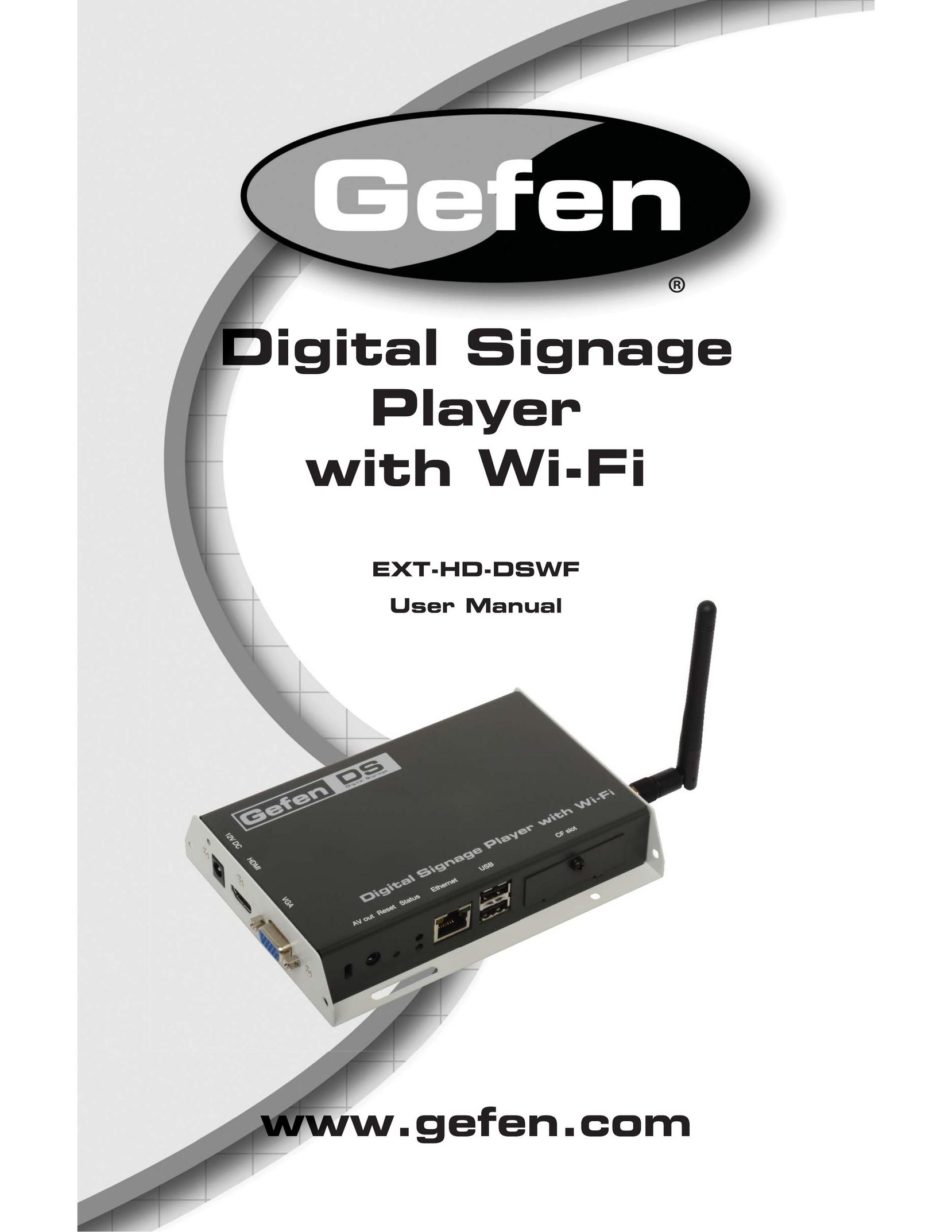 Gefen EXT-HD-DSWF Network Router User Manual