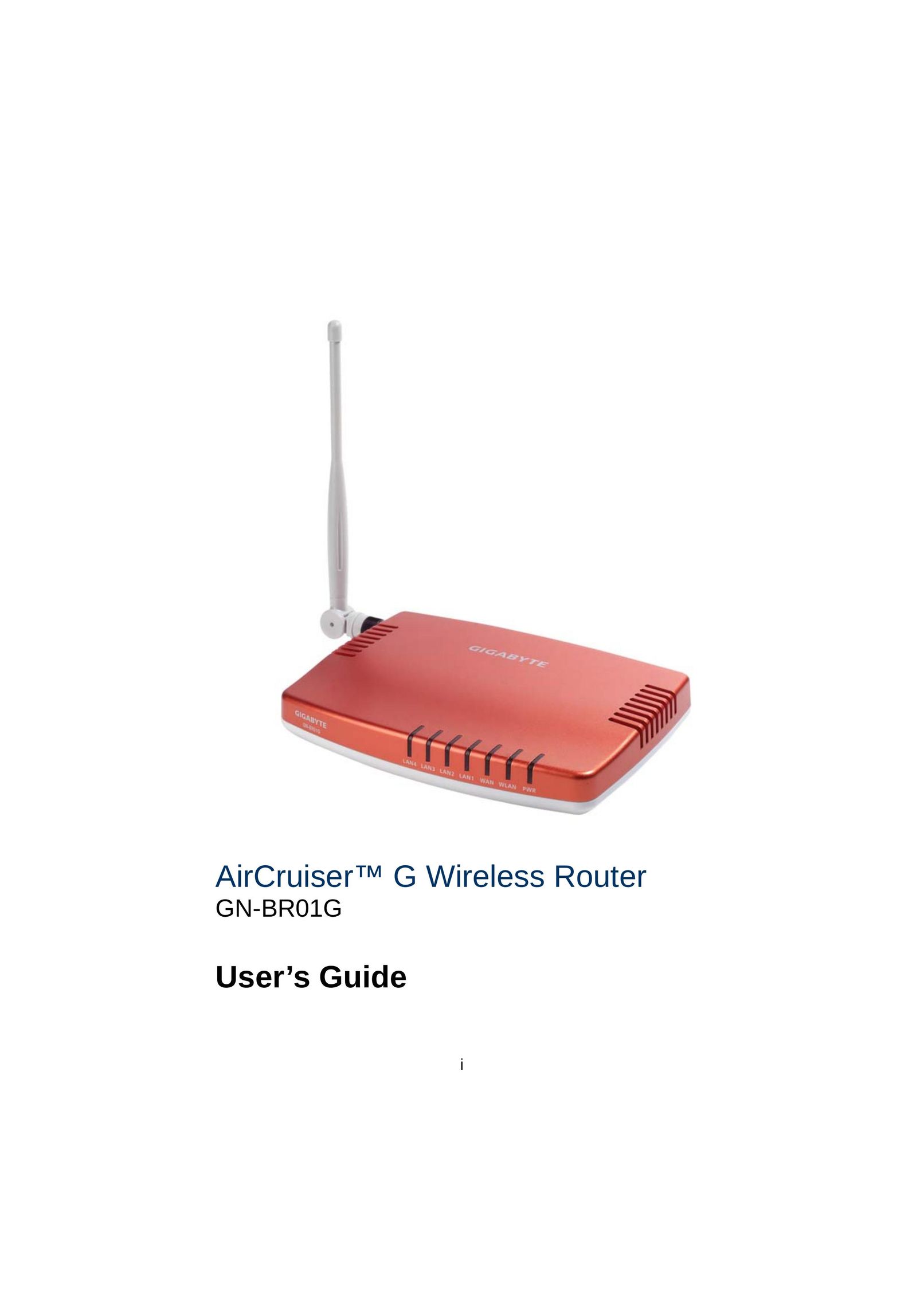 Gigabyte GN-BR01G Network Router User Manual