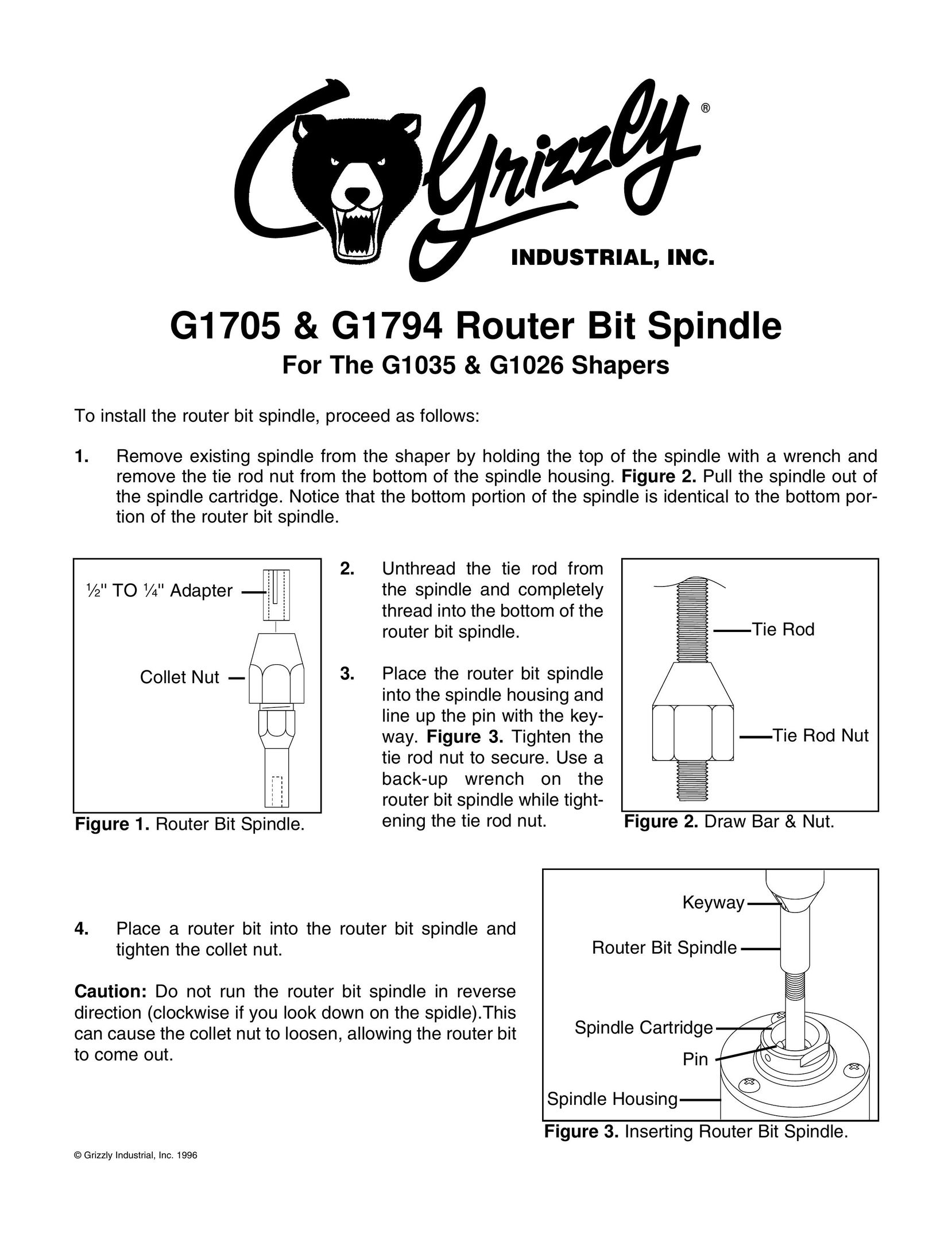 Grizzly G1035 Network Router User Manual