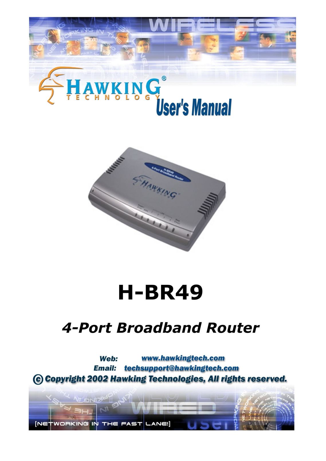Hawking Technology H-BR49 Network Router User Manual