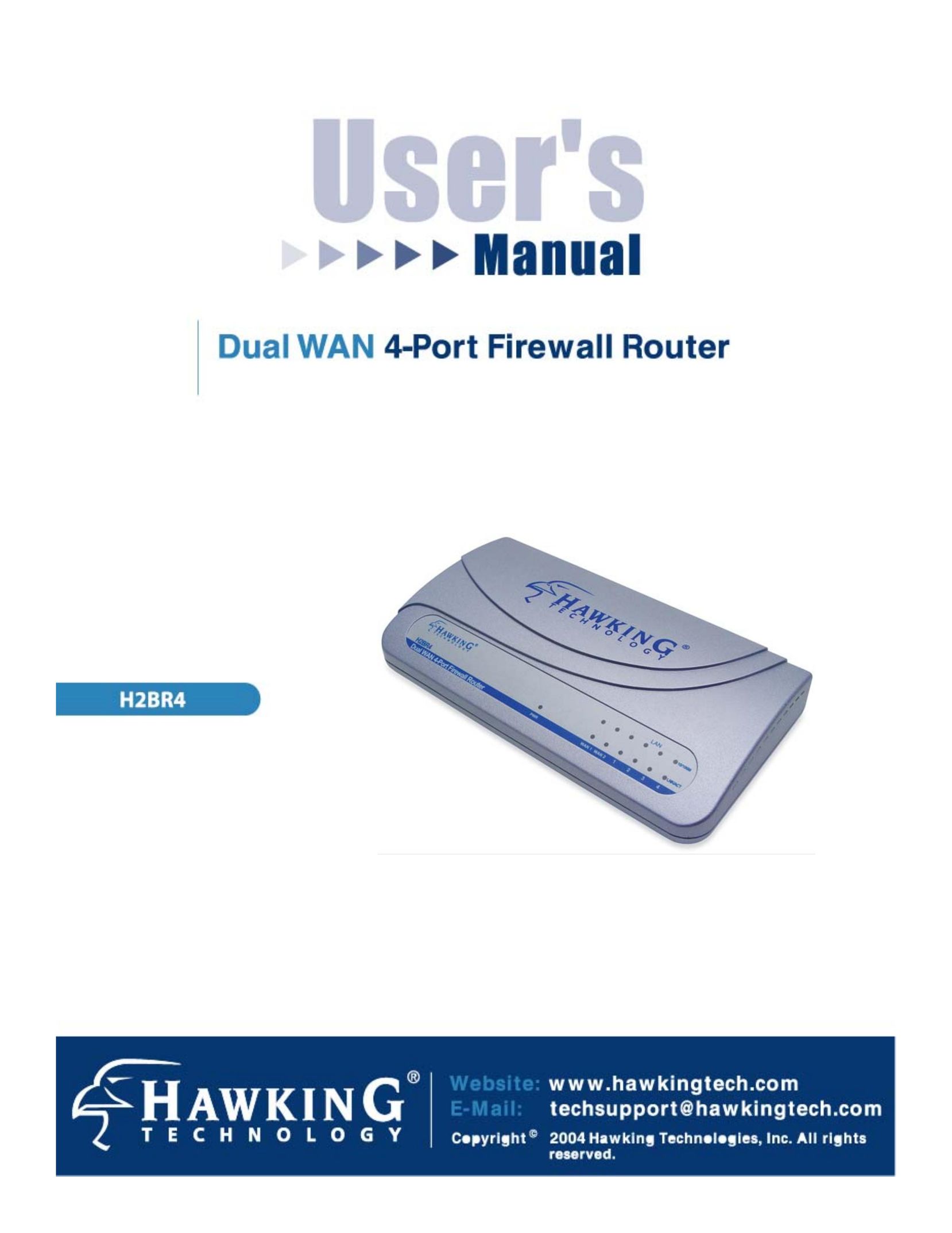 Hawking Technology H2BR4 Network Router User Manual