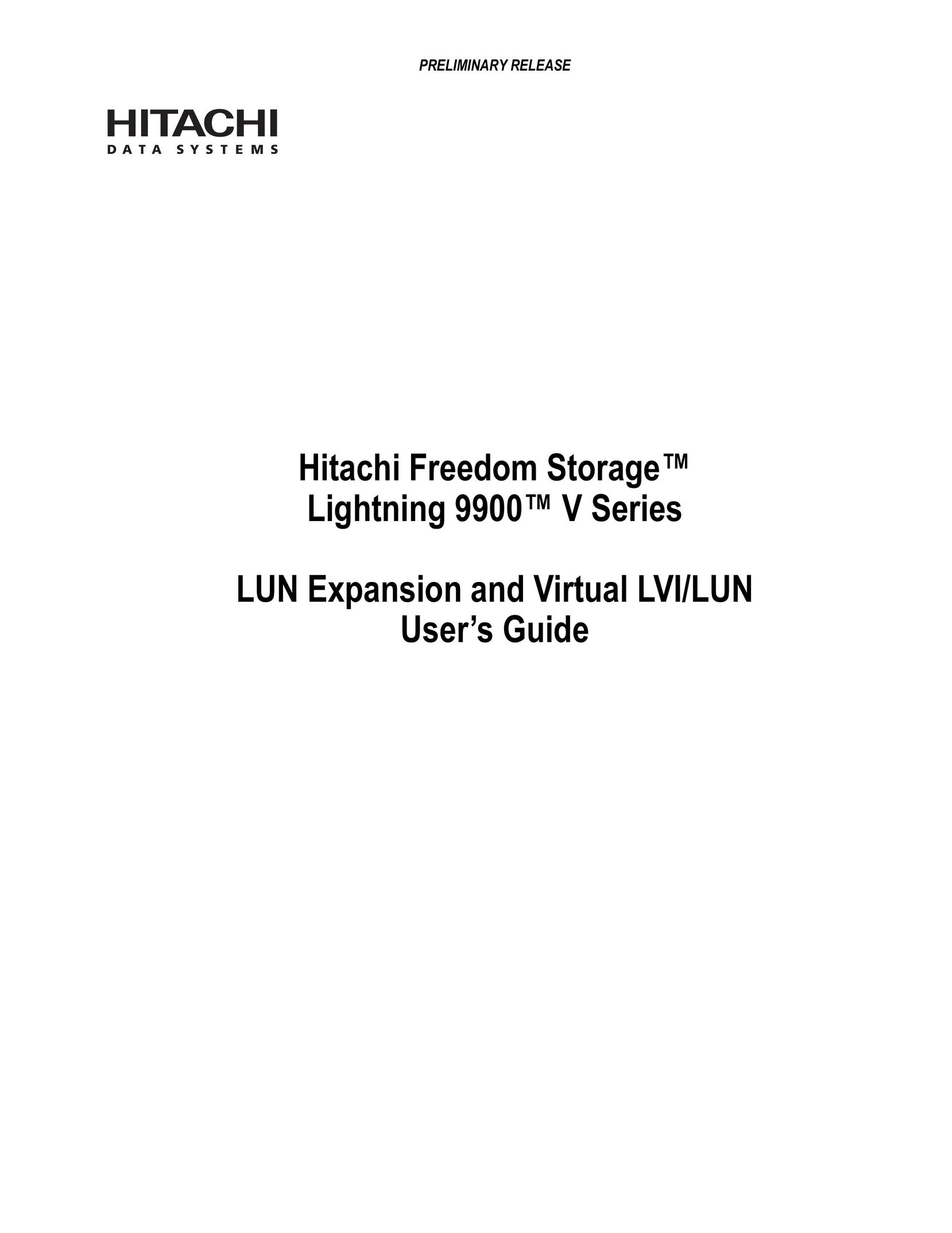 Hitachi 9900 V Series Network Router User Manual