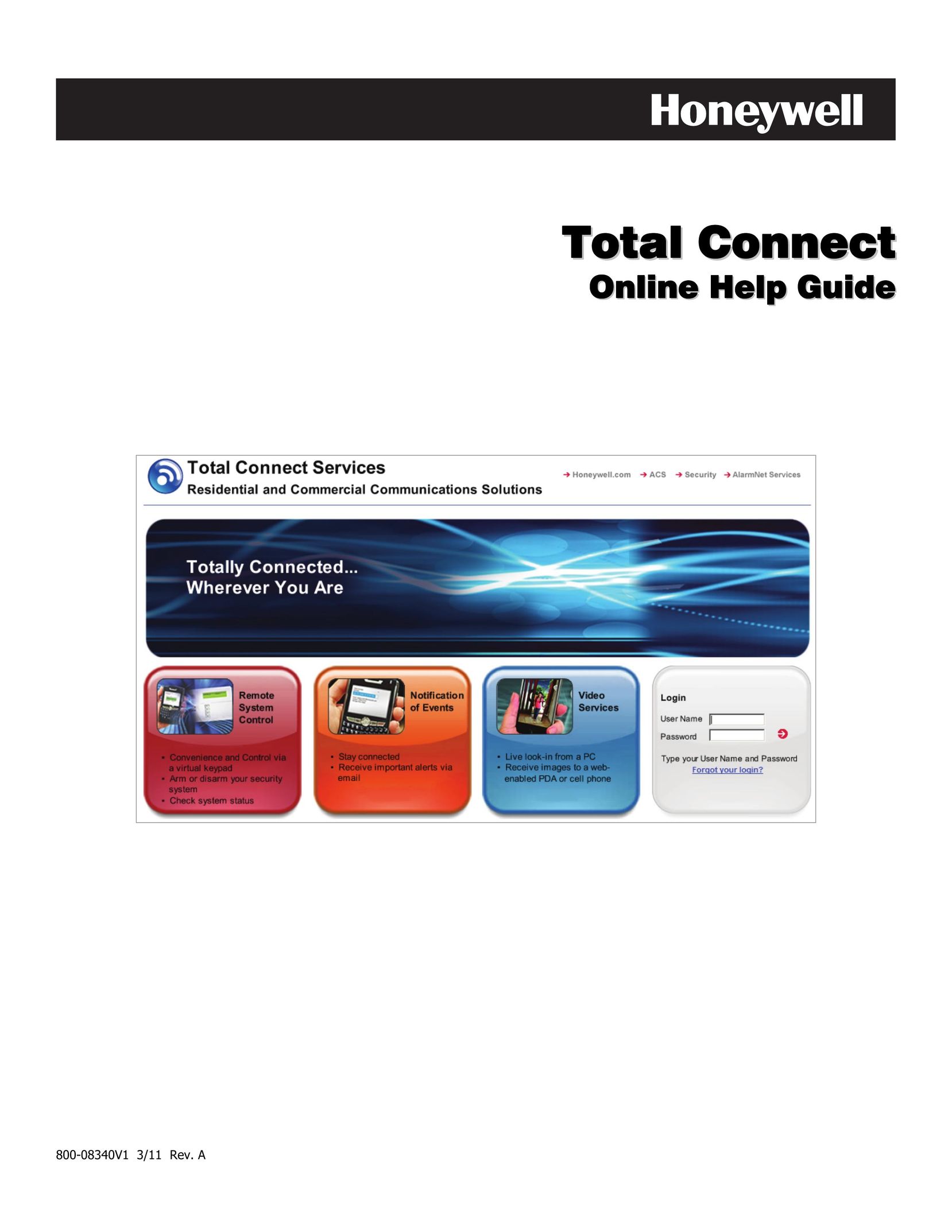 Honeywell 800-08340V1 Network Router User Manual
