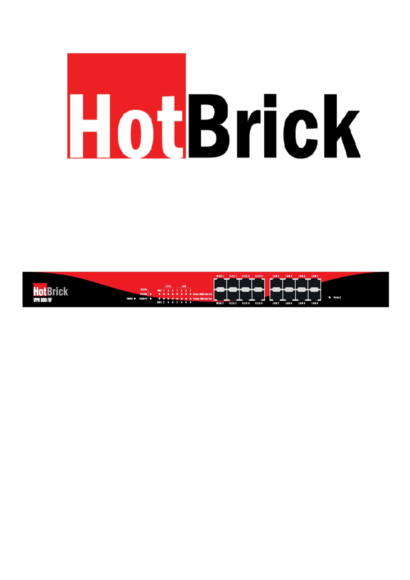 HotBrick VPN 800/8 F Network Router User Manual