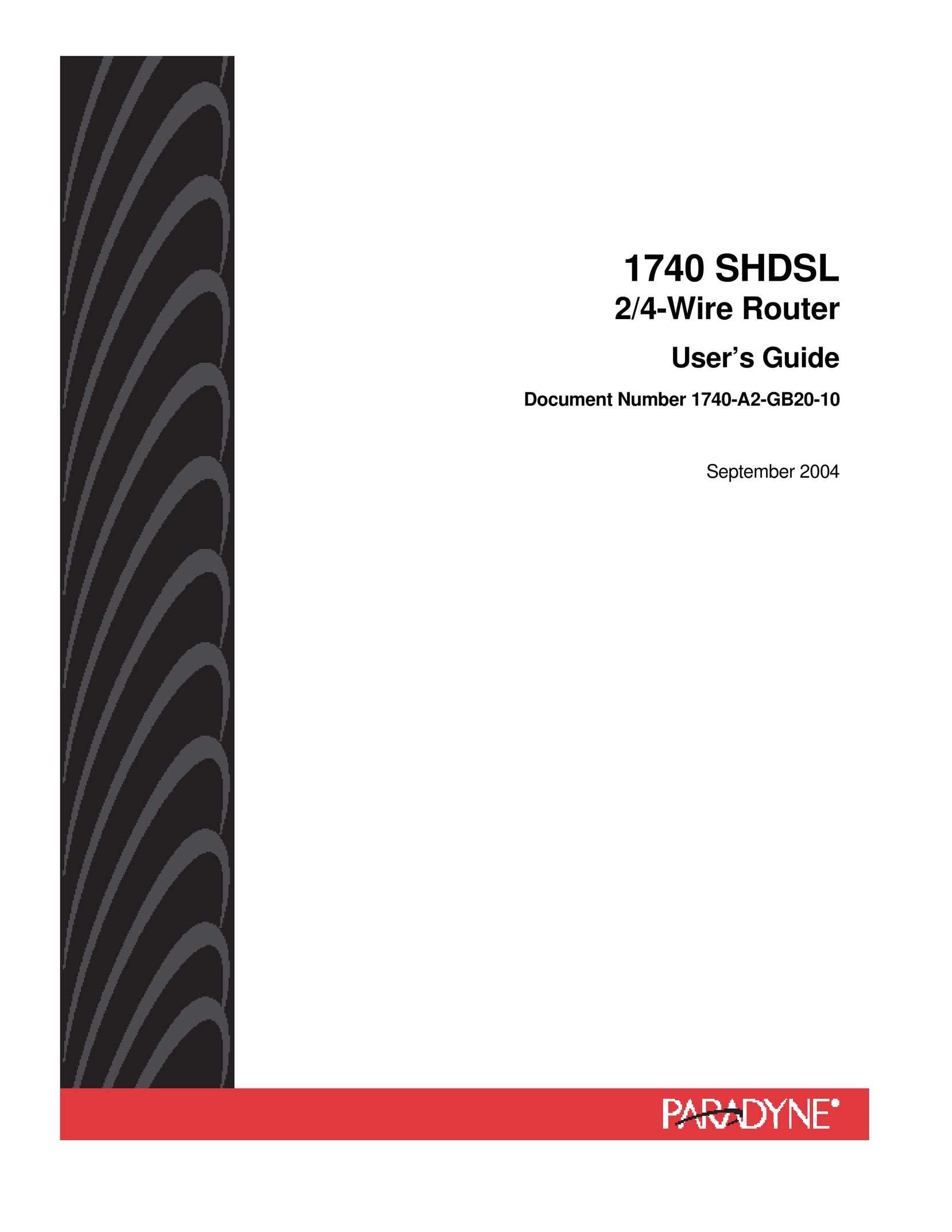 HP (Hewlett-Packard) 1740 SHDSL Network Router User Manual