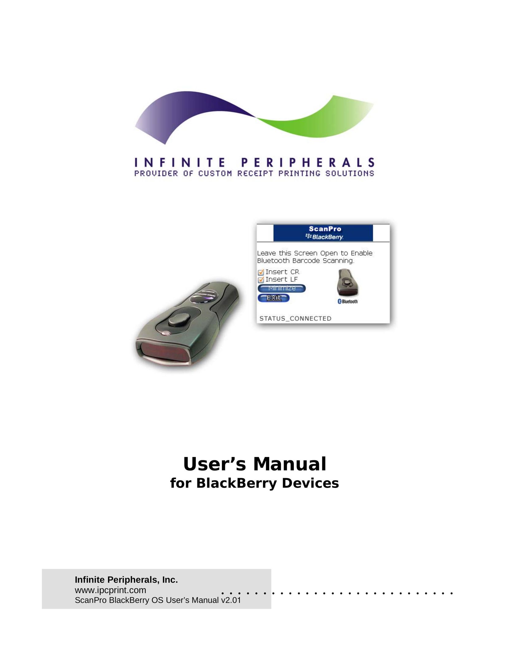 Infinite Peripherals ScanPro BlackBerry Network Router User Manual
