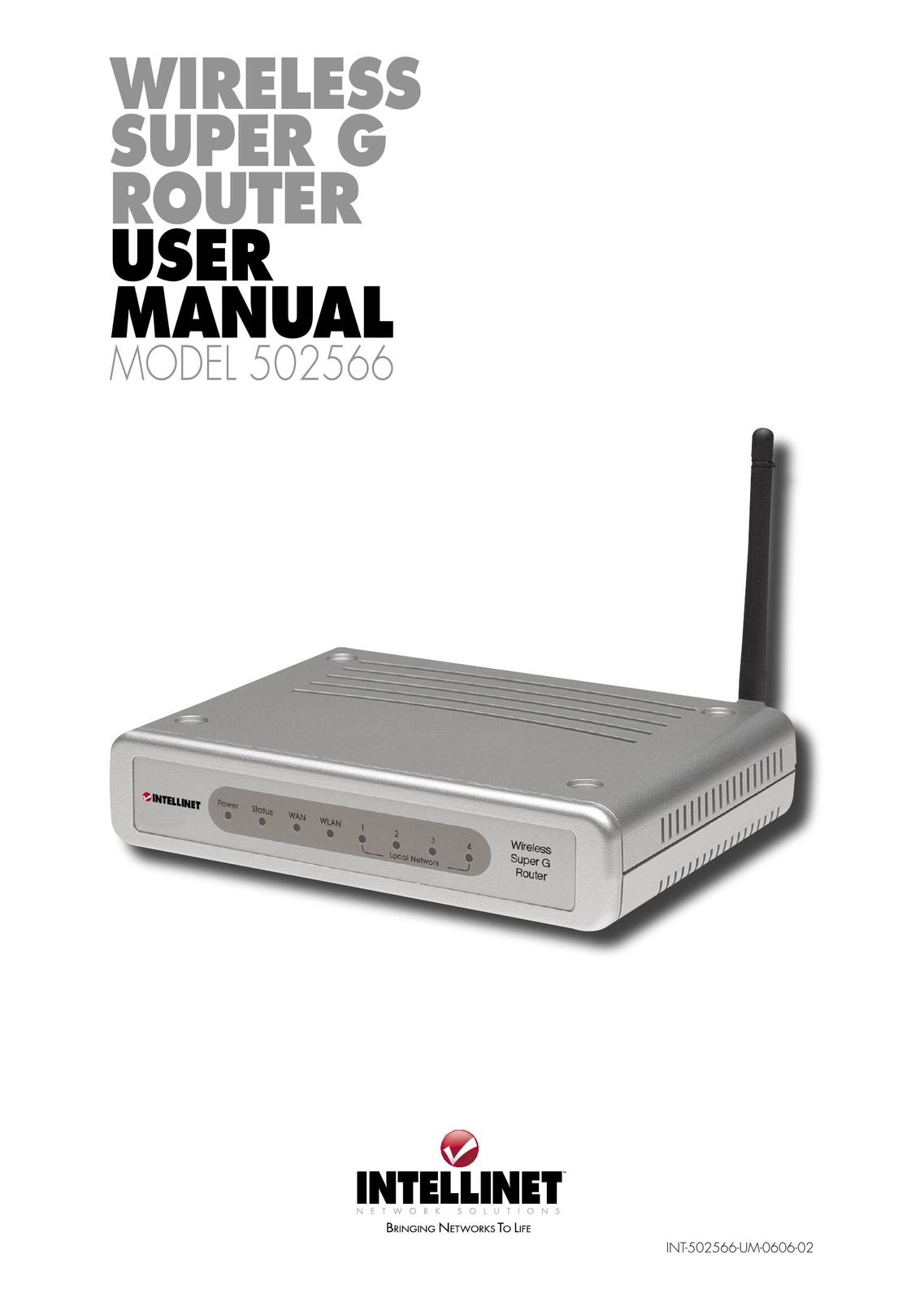 Intellinet Network Solutions 502566 Network Router User Manual