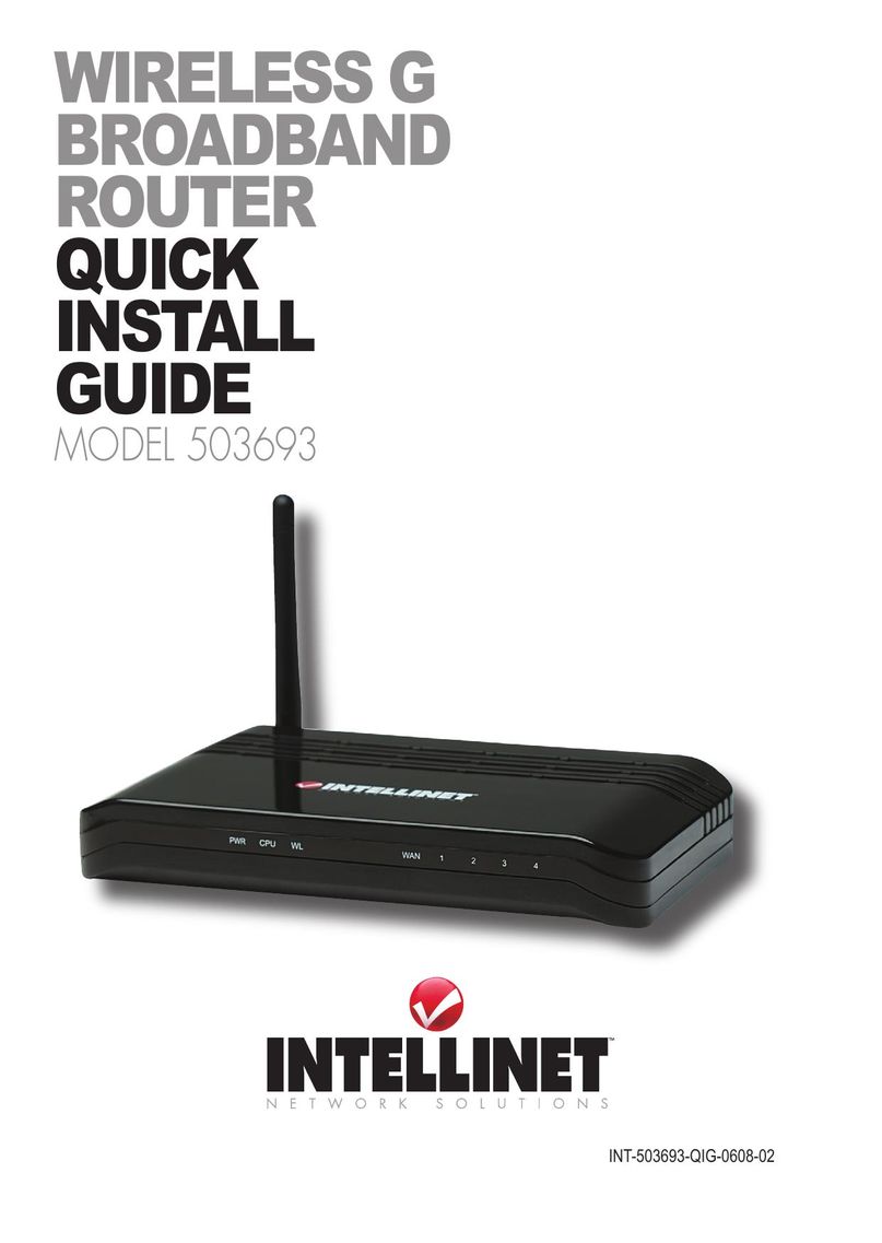 Intellinet Network Solutions 503693 Network Router User Manual