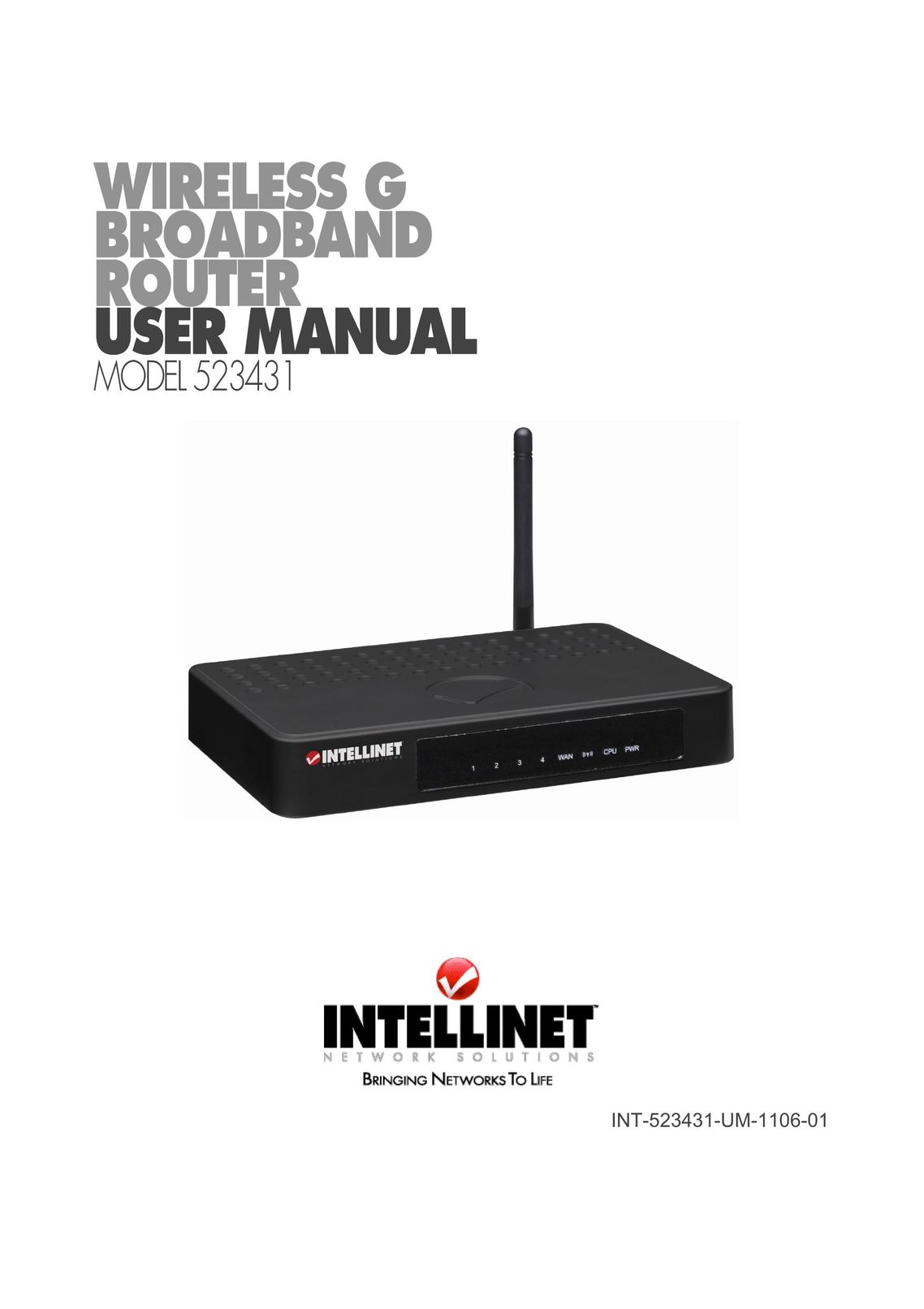Intellinet Network Solutions 523431 Network Router User Manual