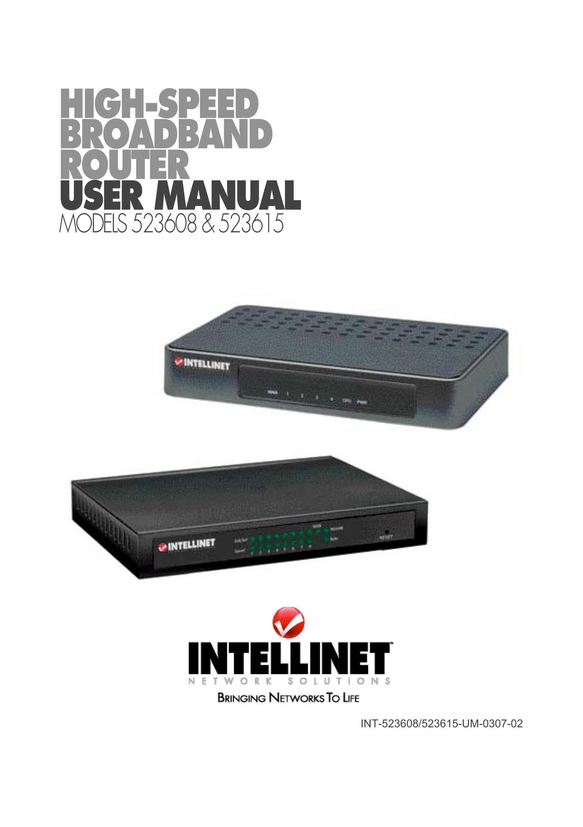Intellinet Network Solutions 523615 Network Router User Manual