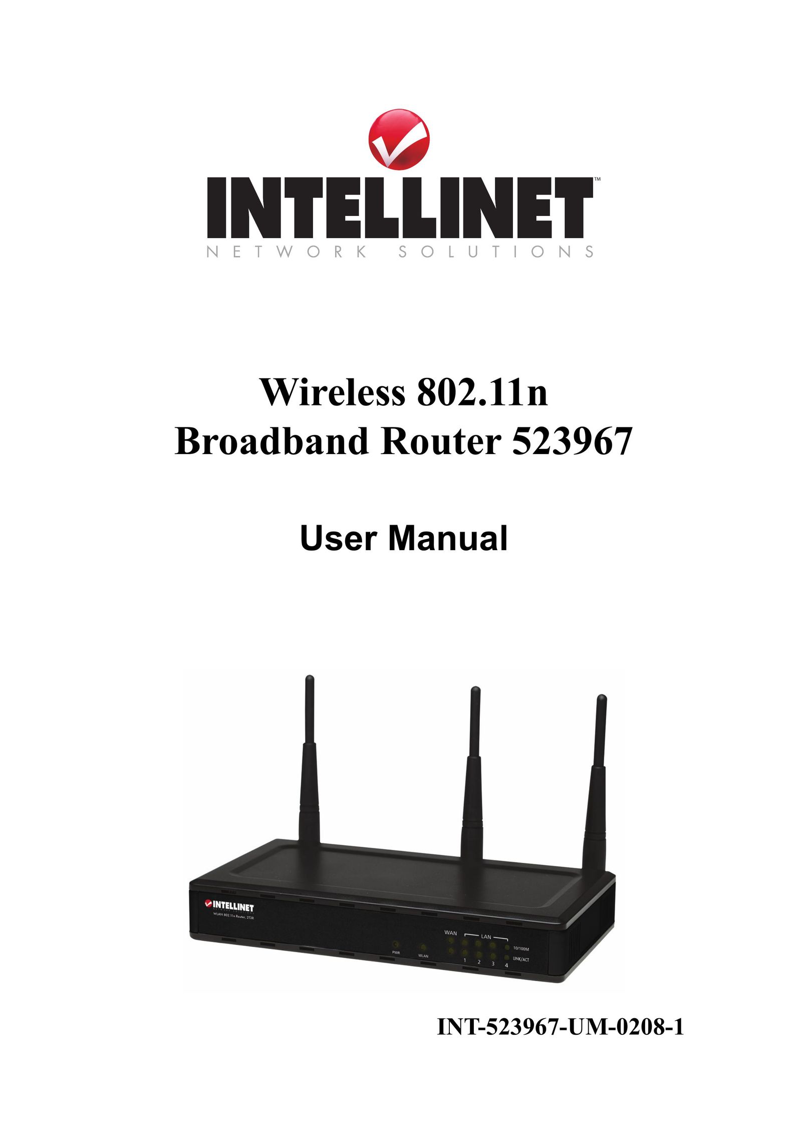 Intellinet Network Solutions 523967 Network Router User Manual