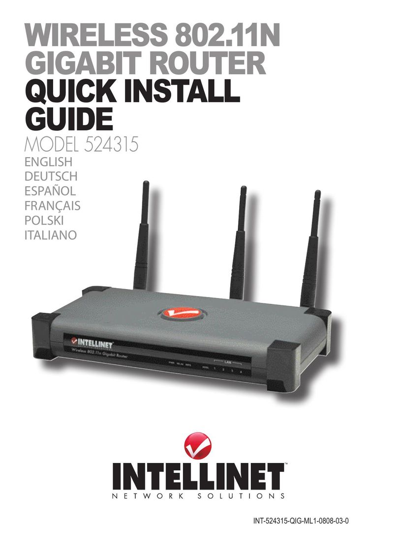 Intellinet Network Solutions 524315 Network Router User Manual