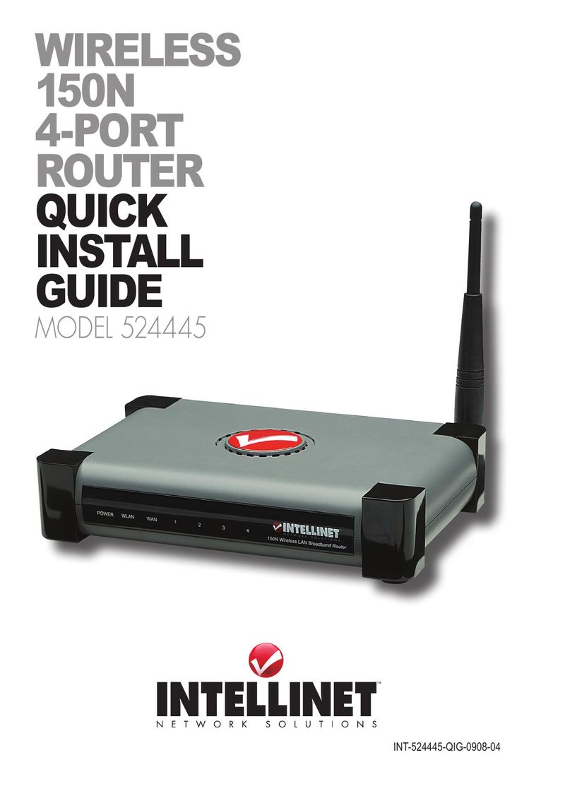 Intellinet Network Solutions 524445 Network Router User Manual