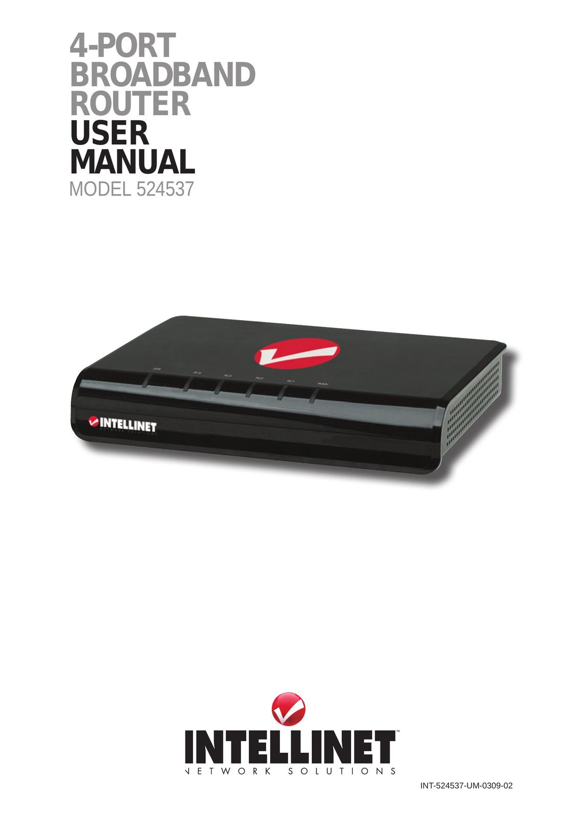 Intellinet Network Solutions 524537 Network Router User Manual