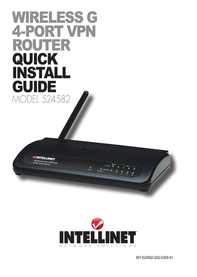 Intellinet Network Solutions 524582 Network Router User Manual