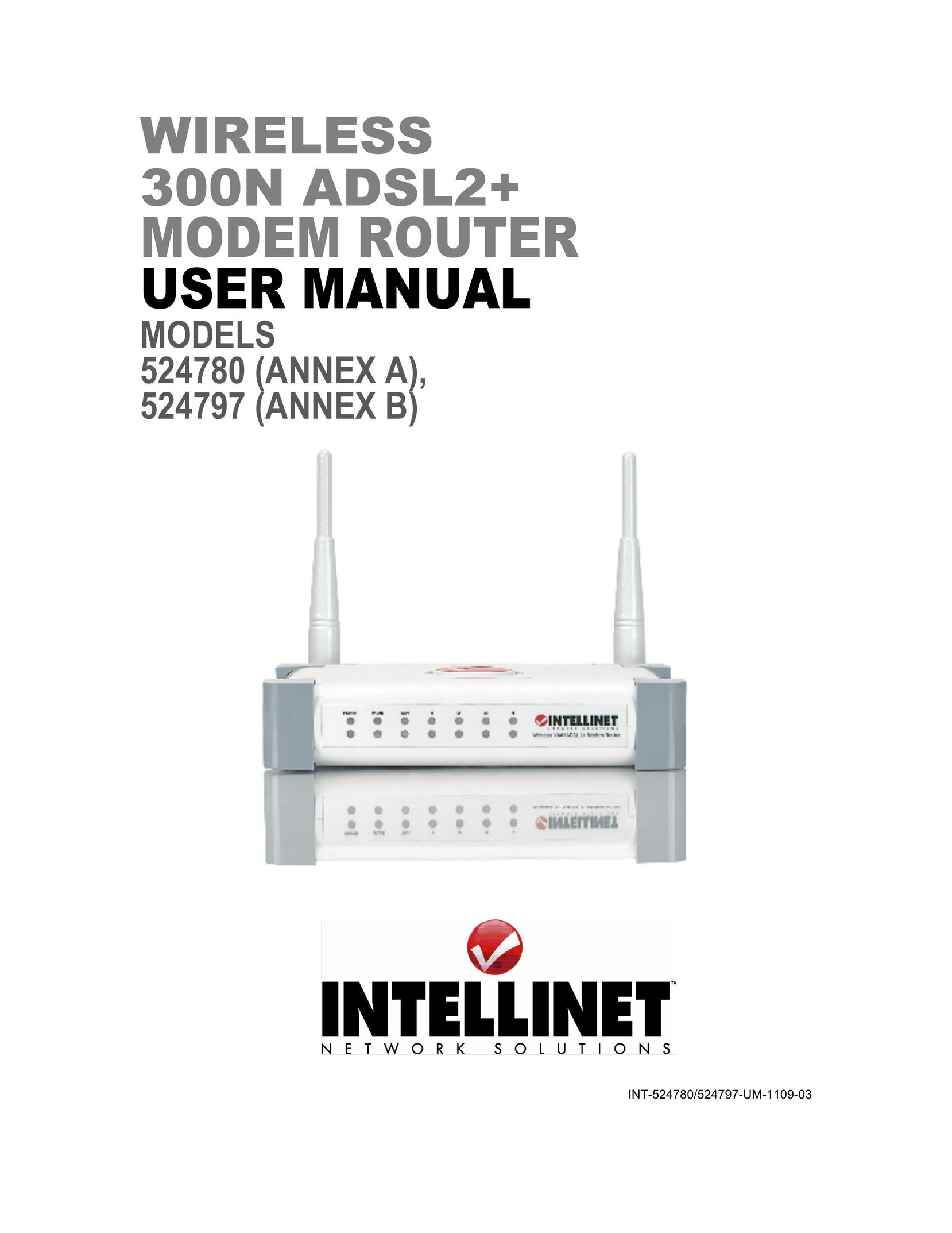 Intellinet Network Solutions 524780 Network Router User Manual