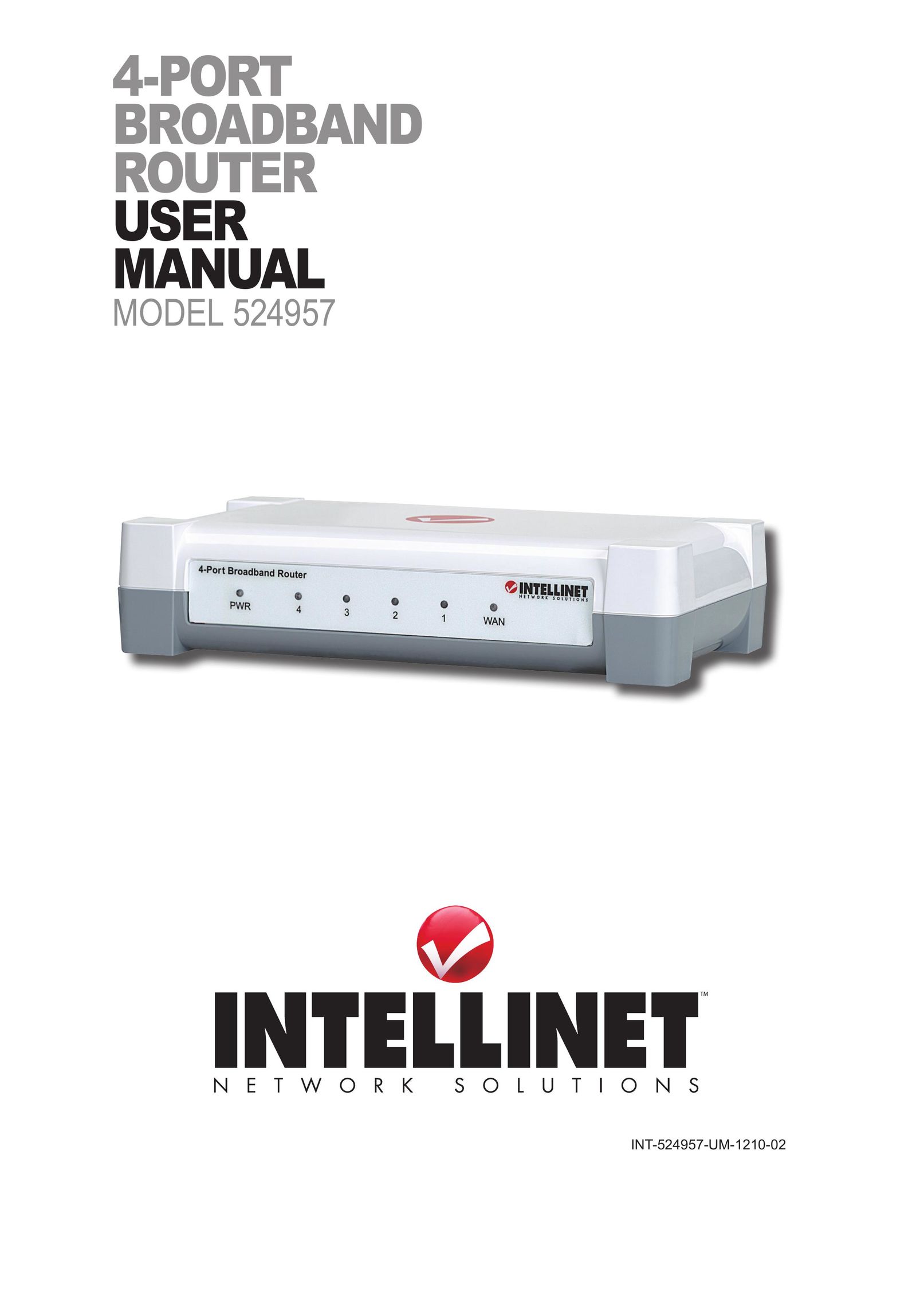 Intellinet Network Solutions 524957 Network Router User Manual