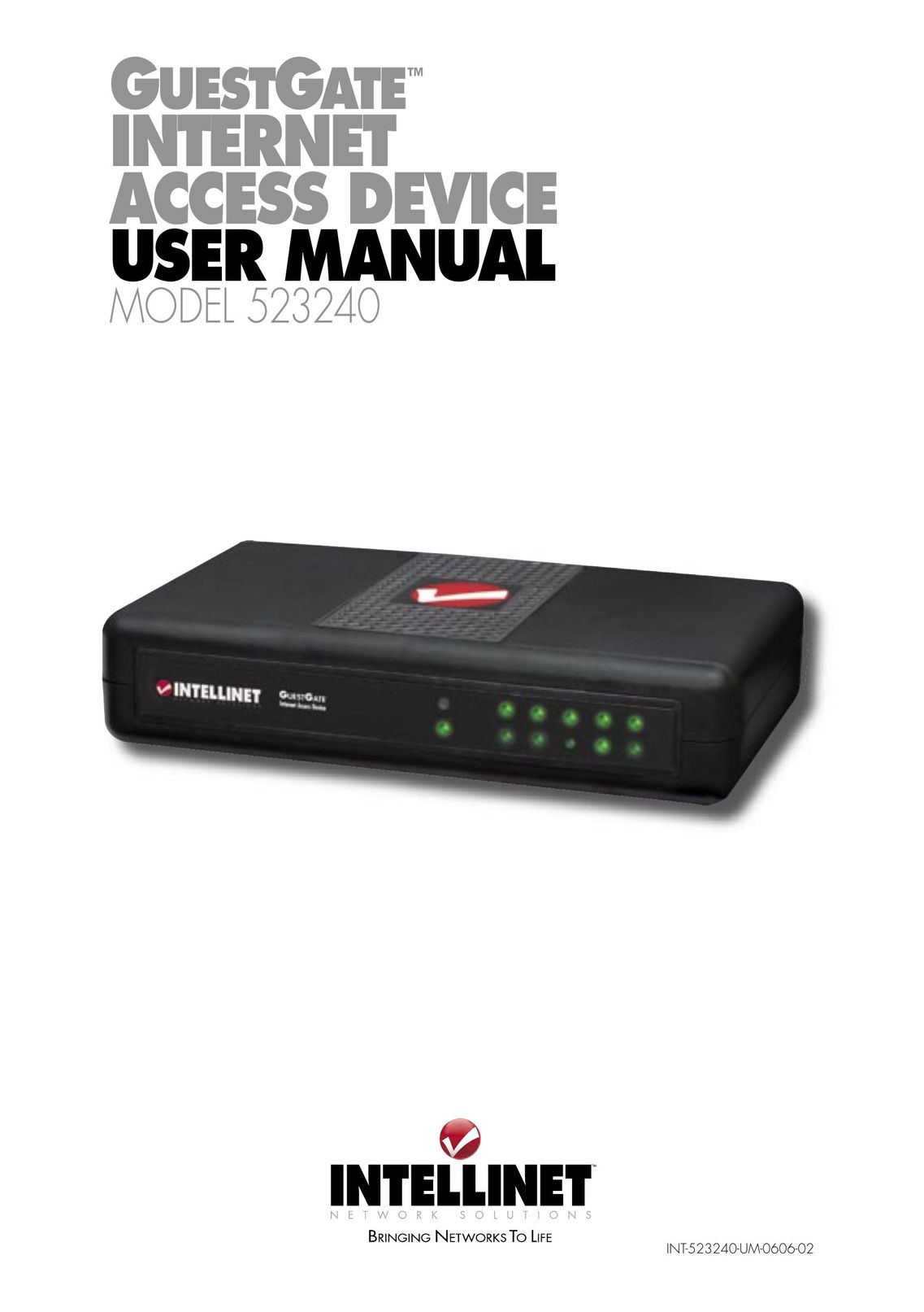 Intellinet Network Solutions INT-523240-UM-0606-02 Network Router User Manual