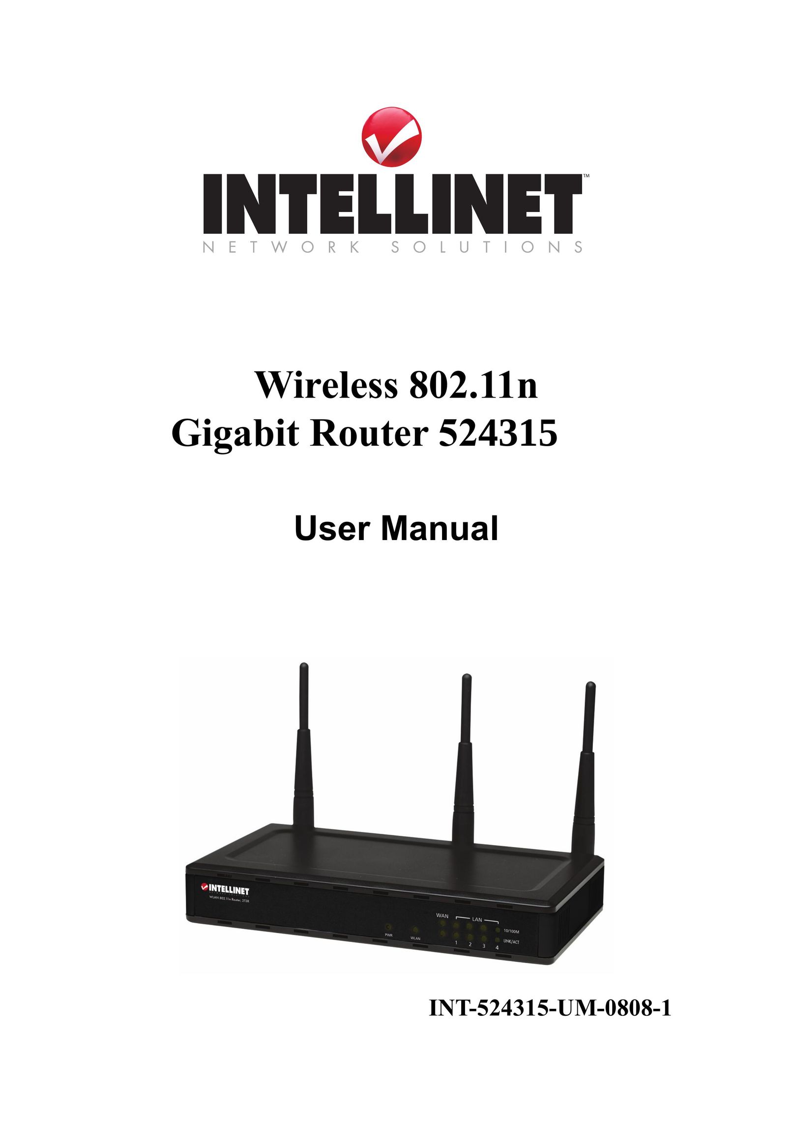 Intellinet Network Solutions INT-524315-UM-0808-1 Network Router User Manual