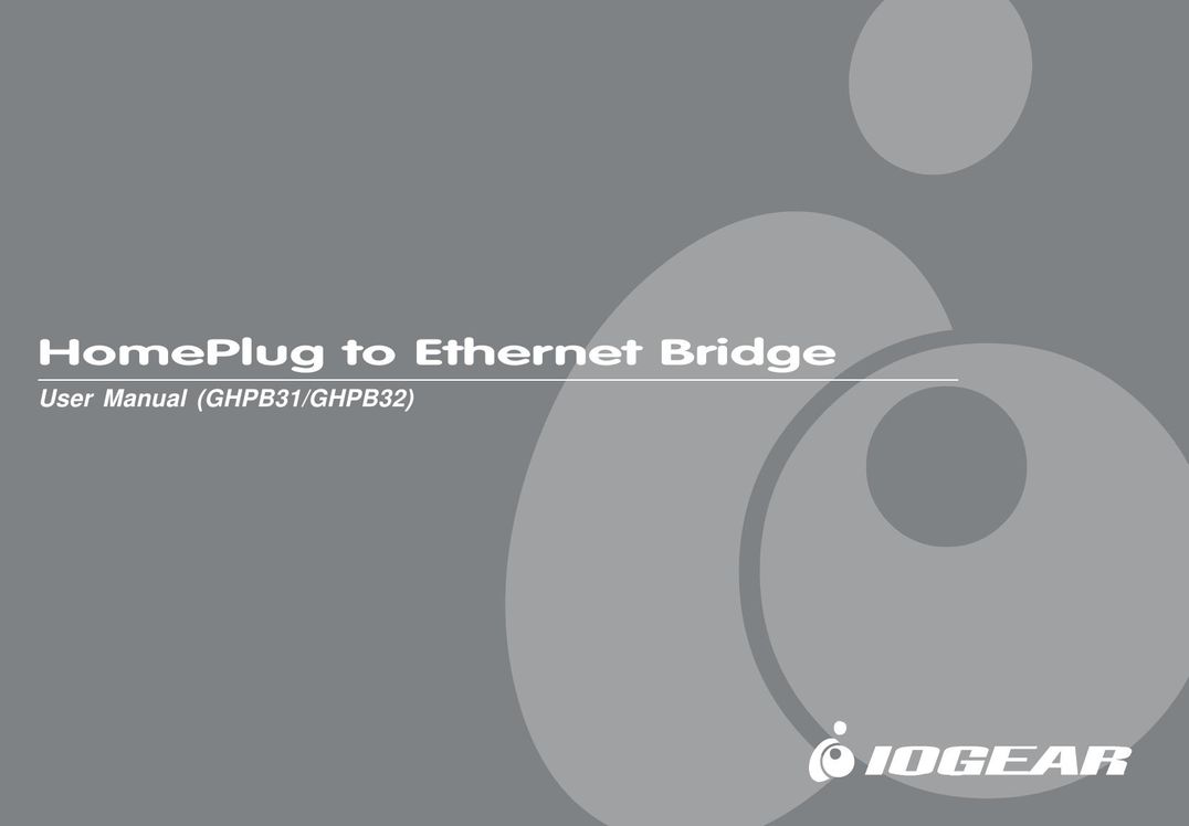 IOGear GHPB31 Network Router User Manual