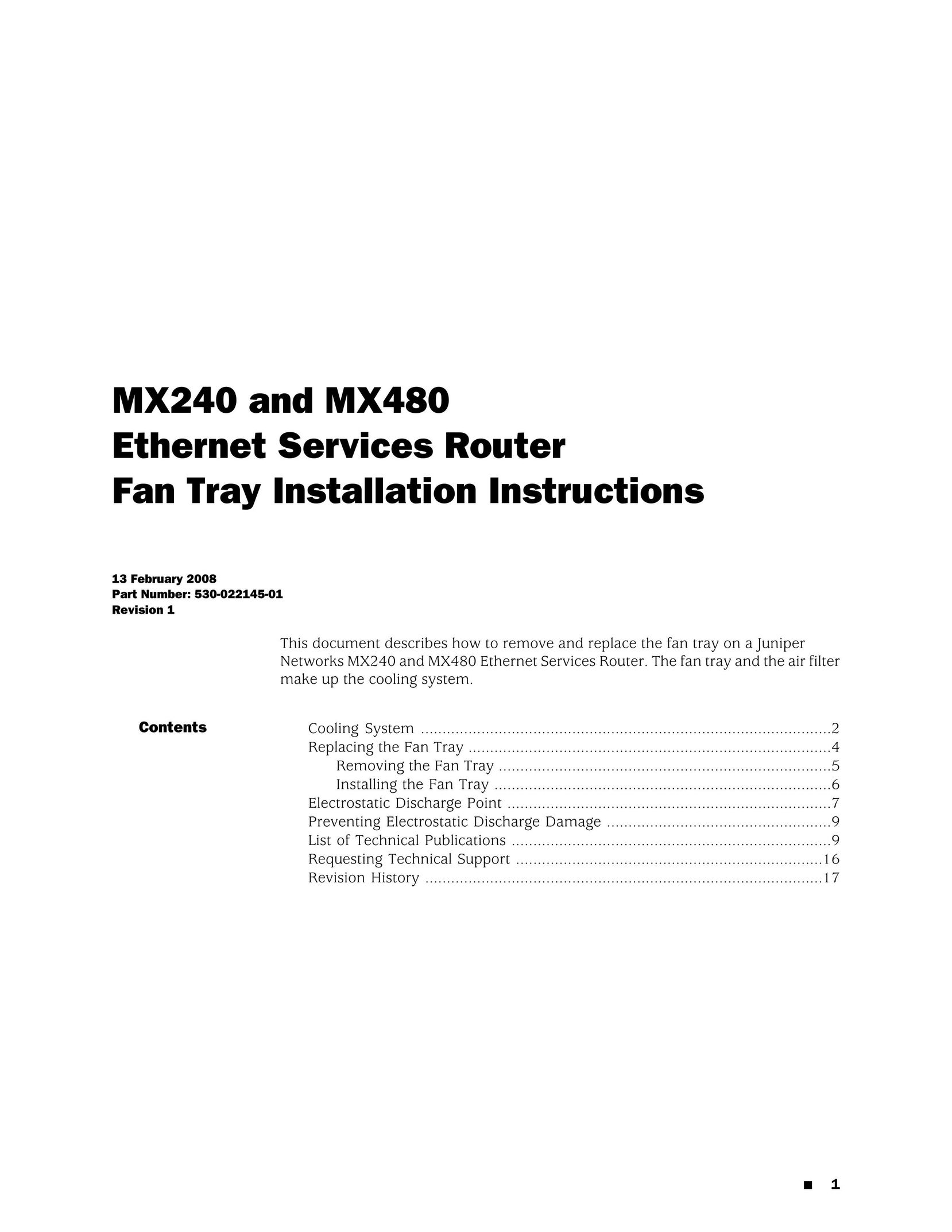 Juniper Networks MX240 Network Router User Manual