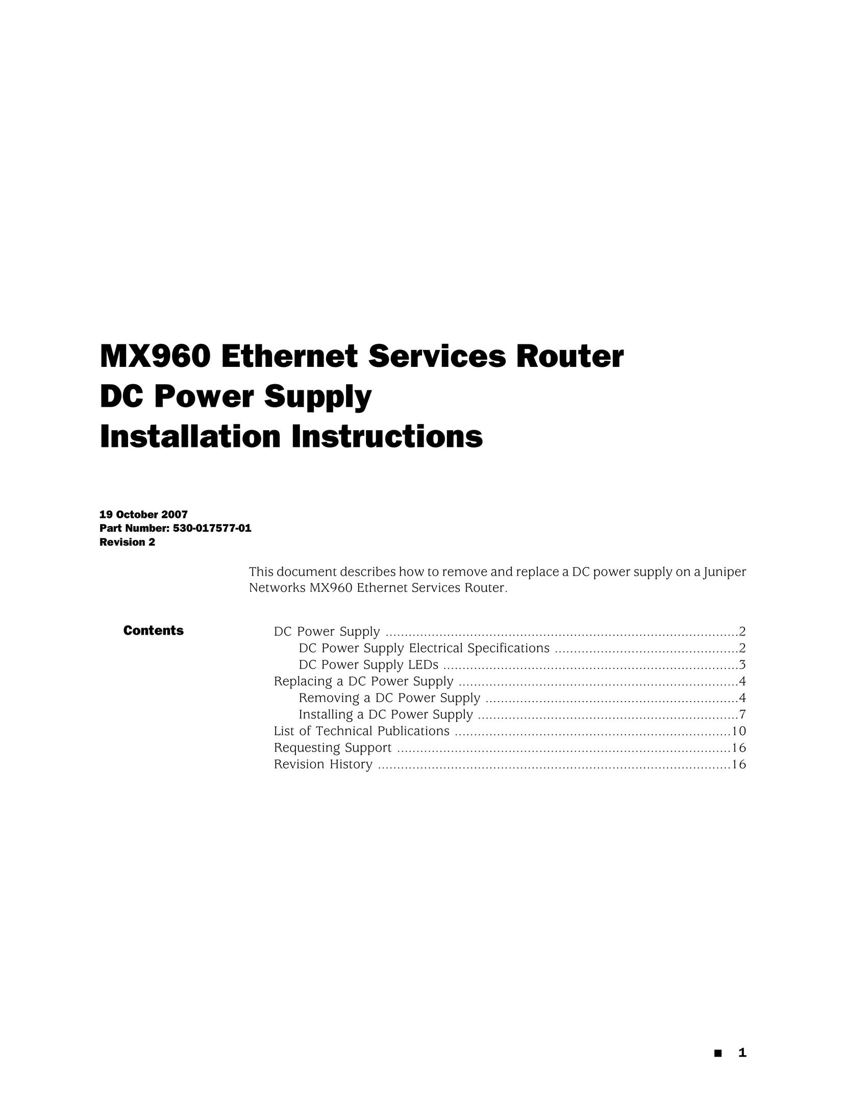Juniper Networks MX960 Network Router User Manual