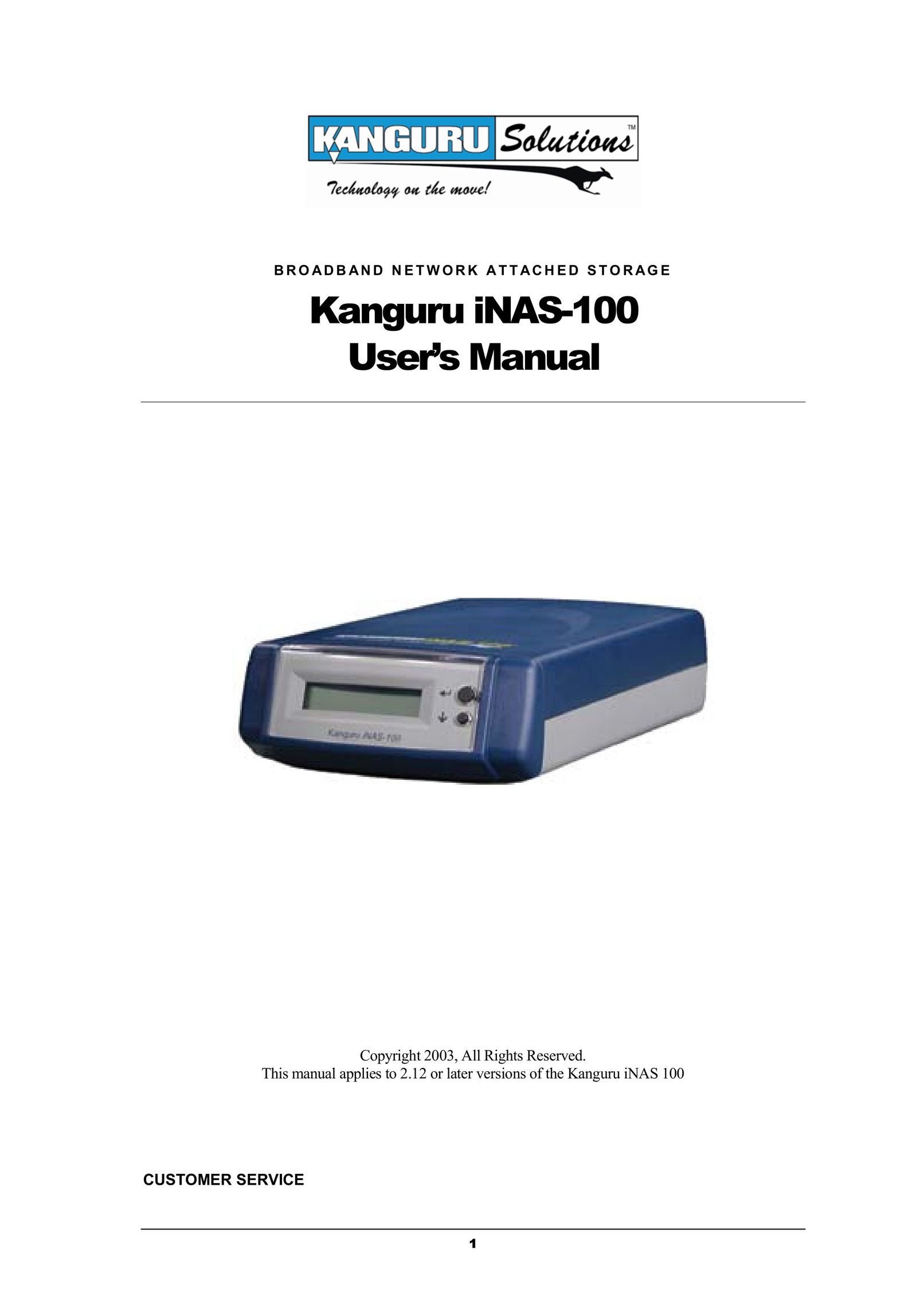 Kanguru Solutions iNAS-100 Network Router User Manual