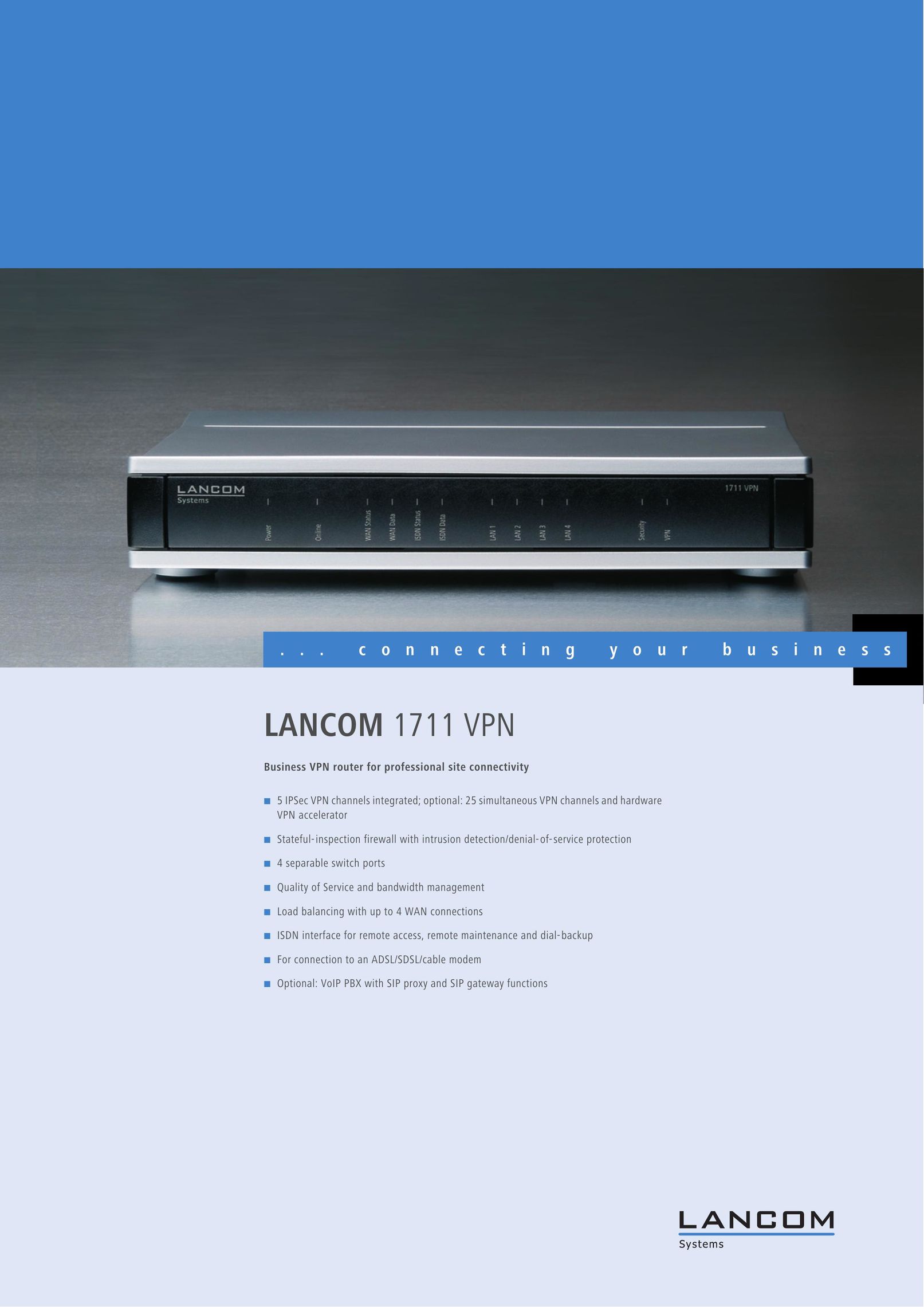 Lancom Systems 1711 Network Router User Manual