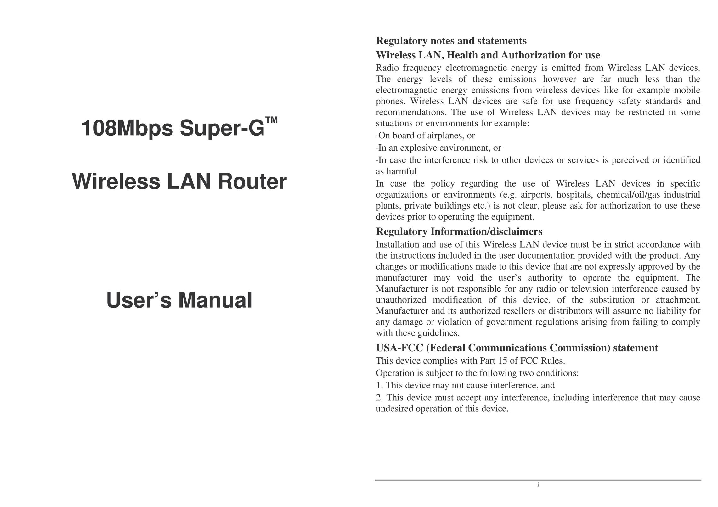 Lindy Wireless LAN Router Network Router User Manual