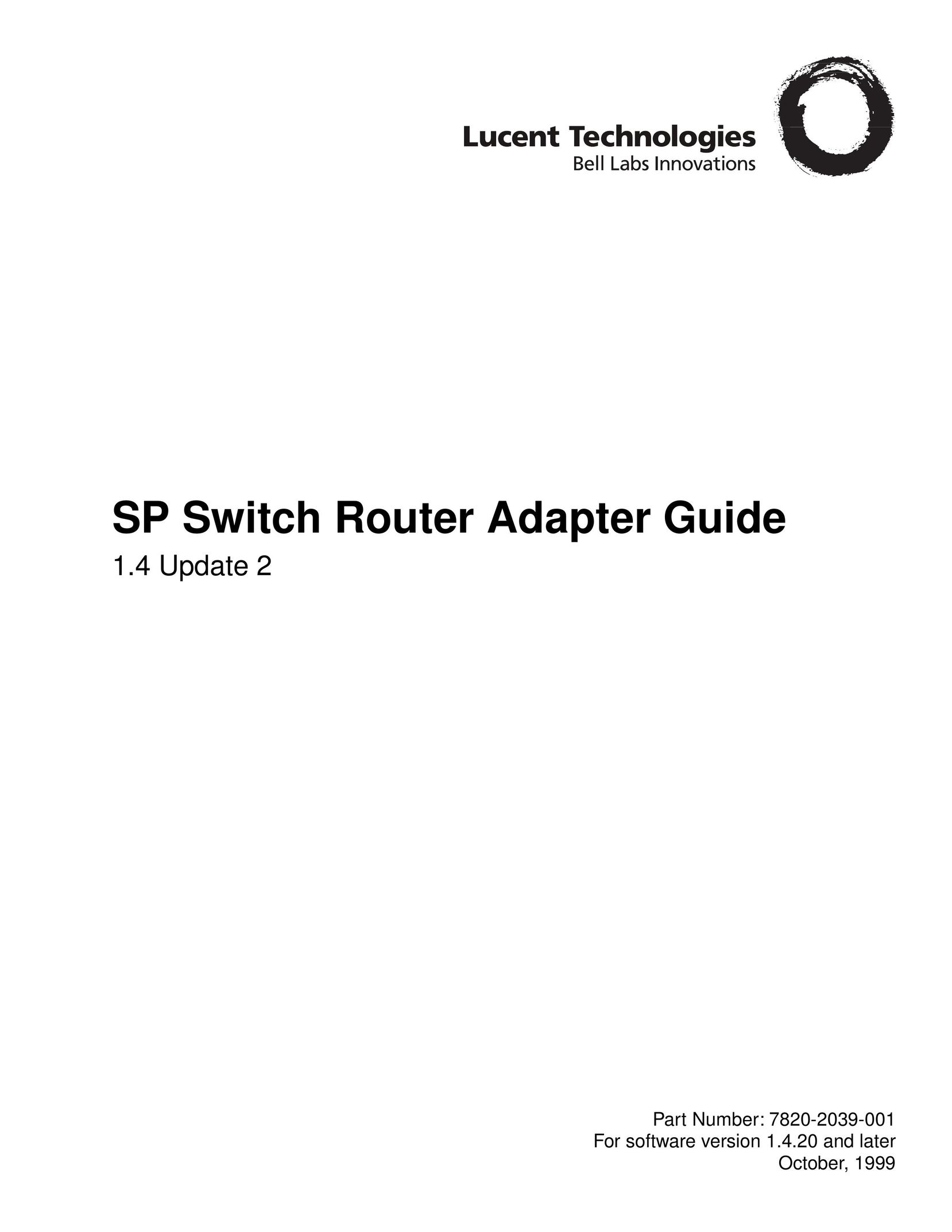 Lucent Technologies 9077 16S Network Router User Manual