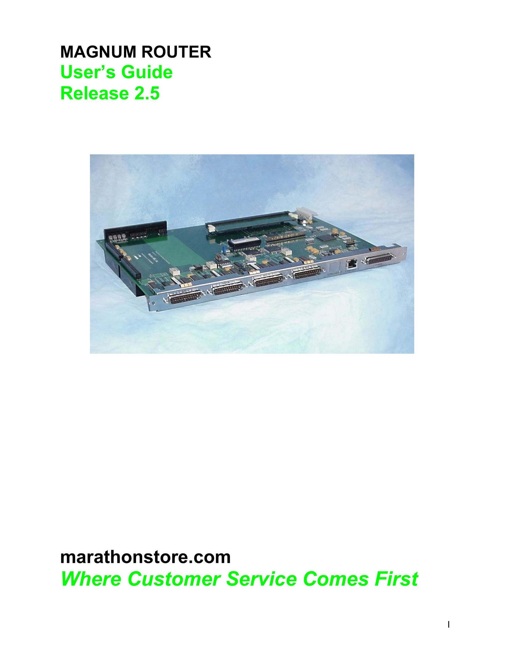 Marathon MAGNUM ROUTER Network Router User Manual