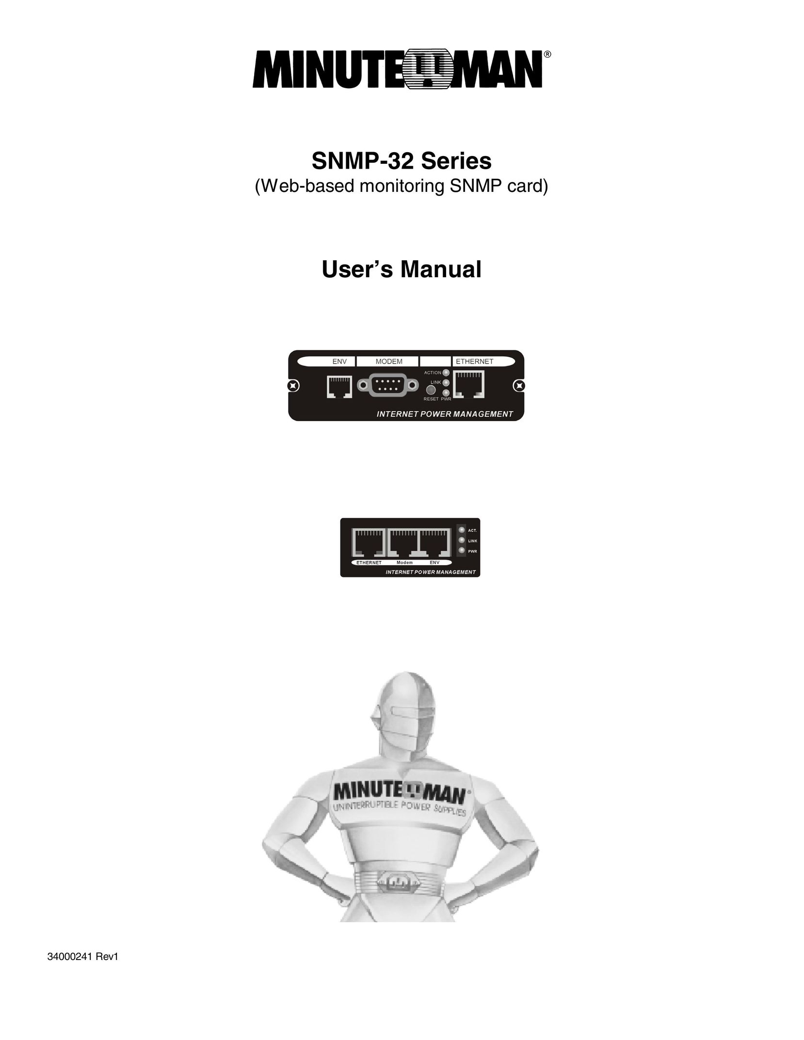 Minuteman UPS SNMP-32 Series Network Router User Manual