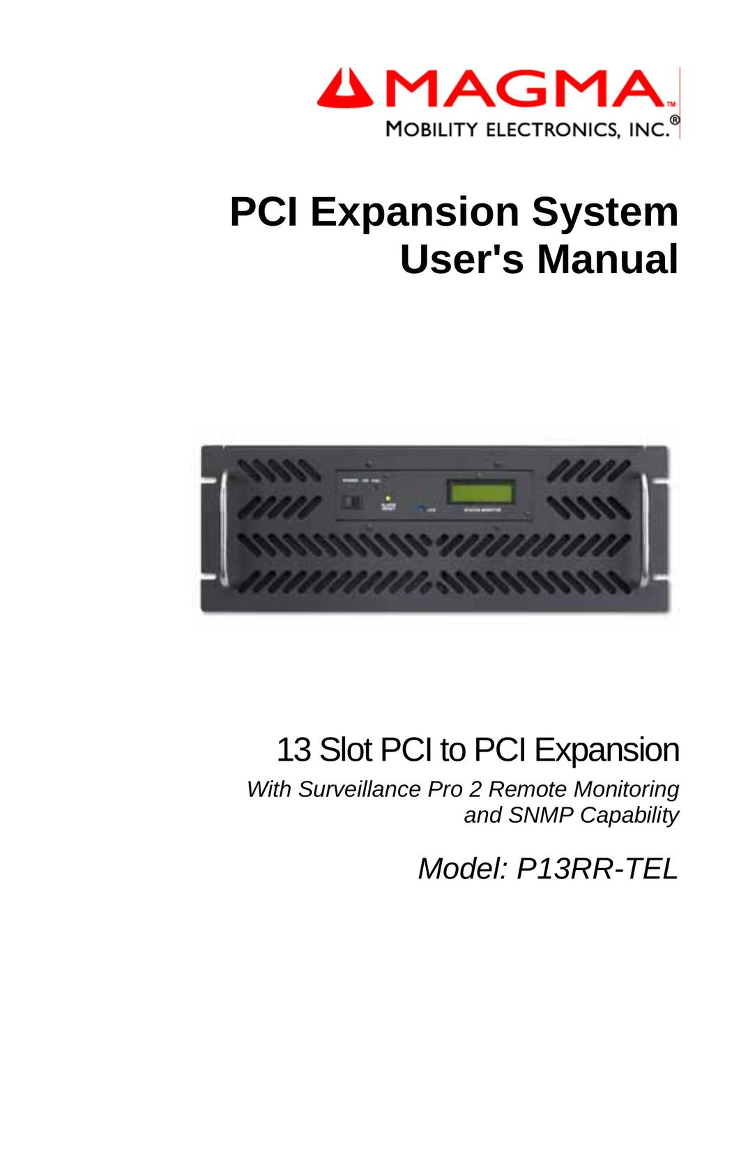 Mobility Electronics P13RR-TEL Network Router User Manual