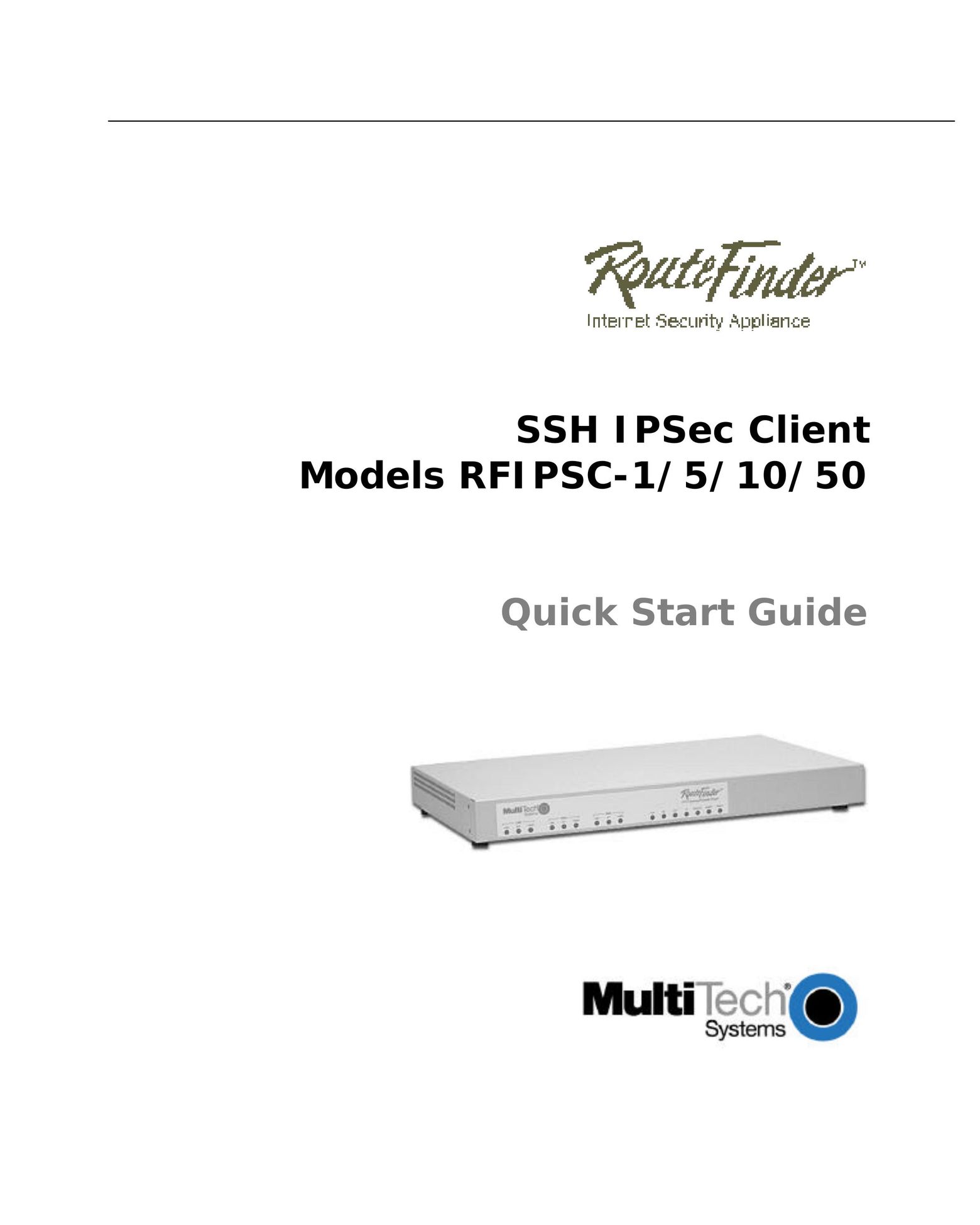 Multitech RFIPSC-1 Network Router User Manual