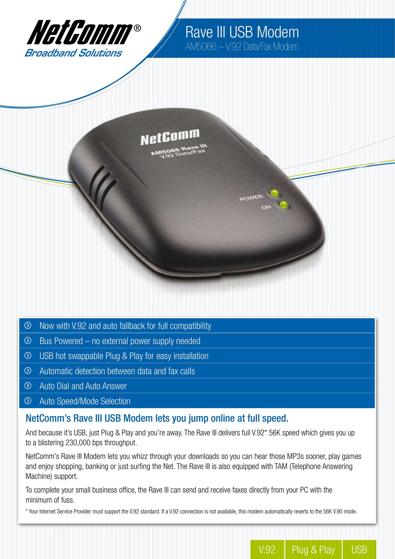 NetComm AM5066 Network Router User Manual