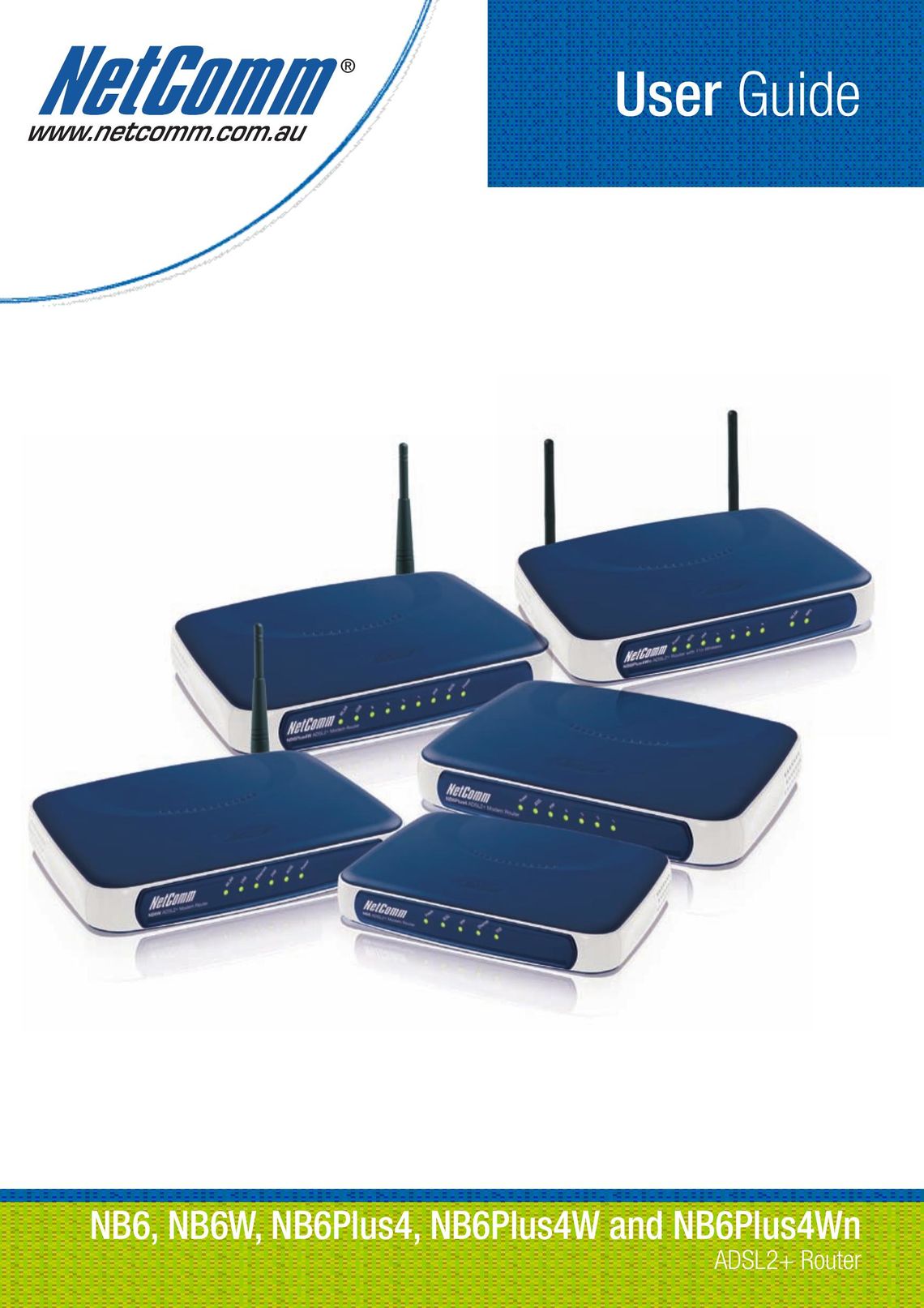 NetComm NB6, NB6W, NB6PLUS4, NB6PLUS4W Network Router User Manual