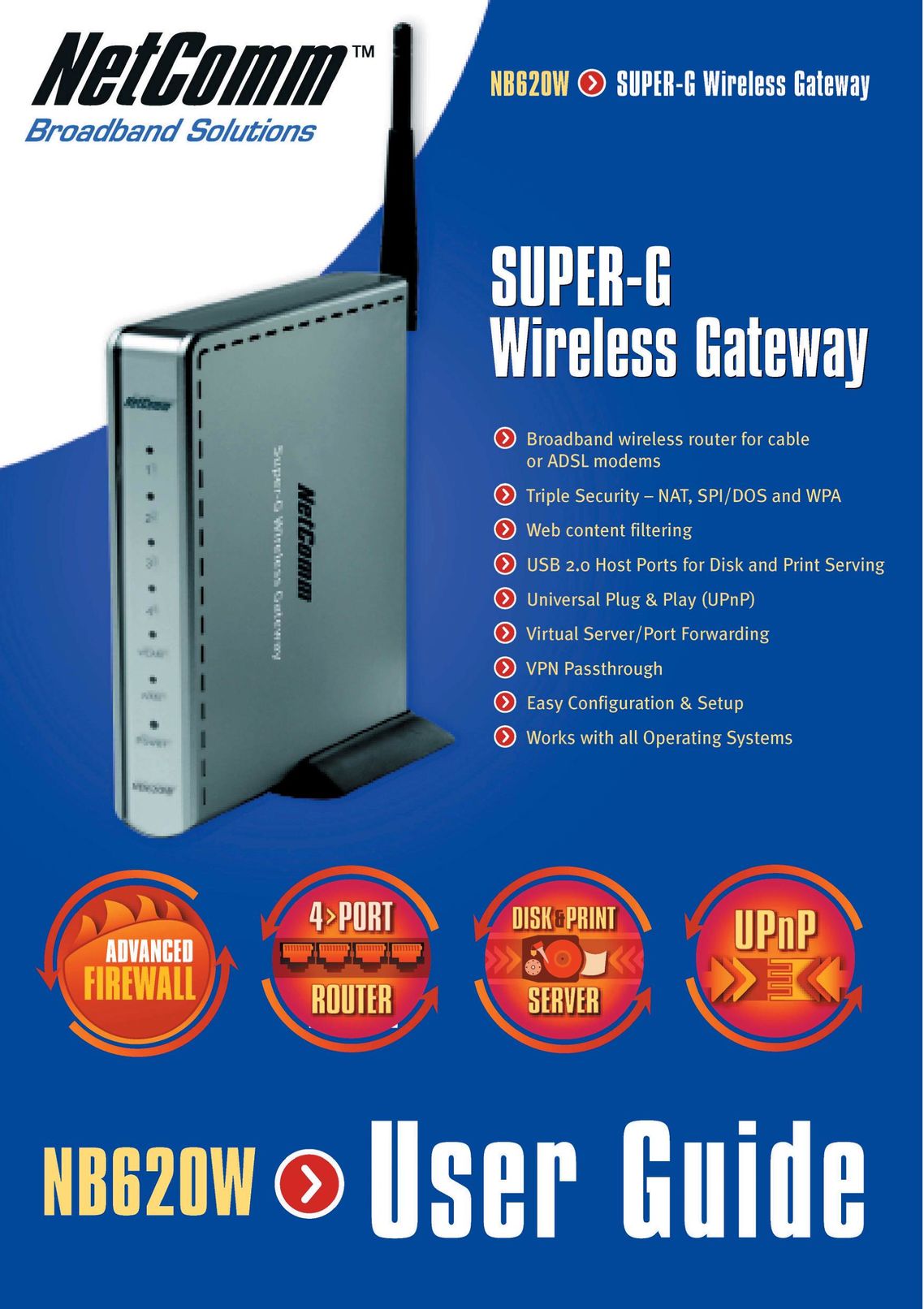 NetComm NB620W Network Router User Manual