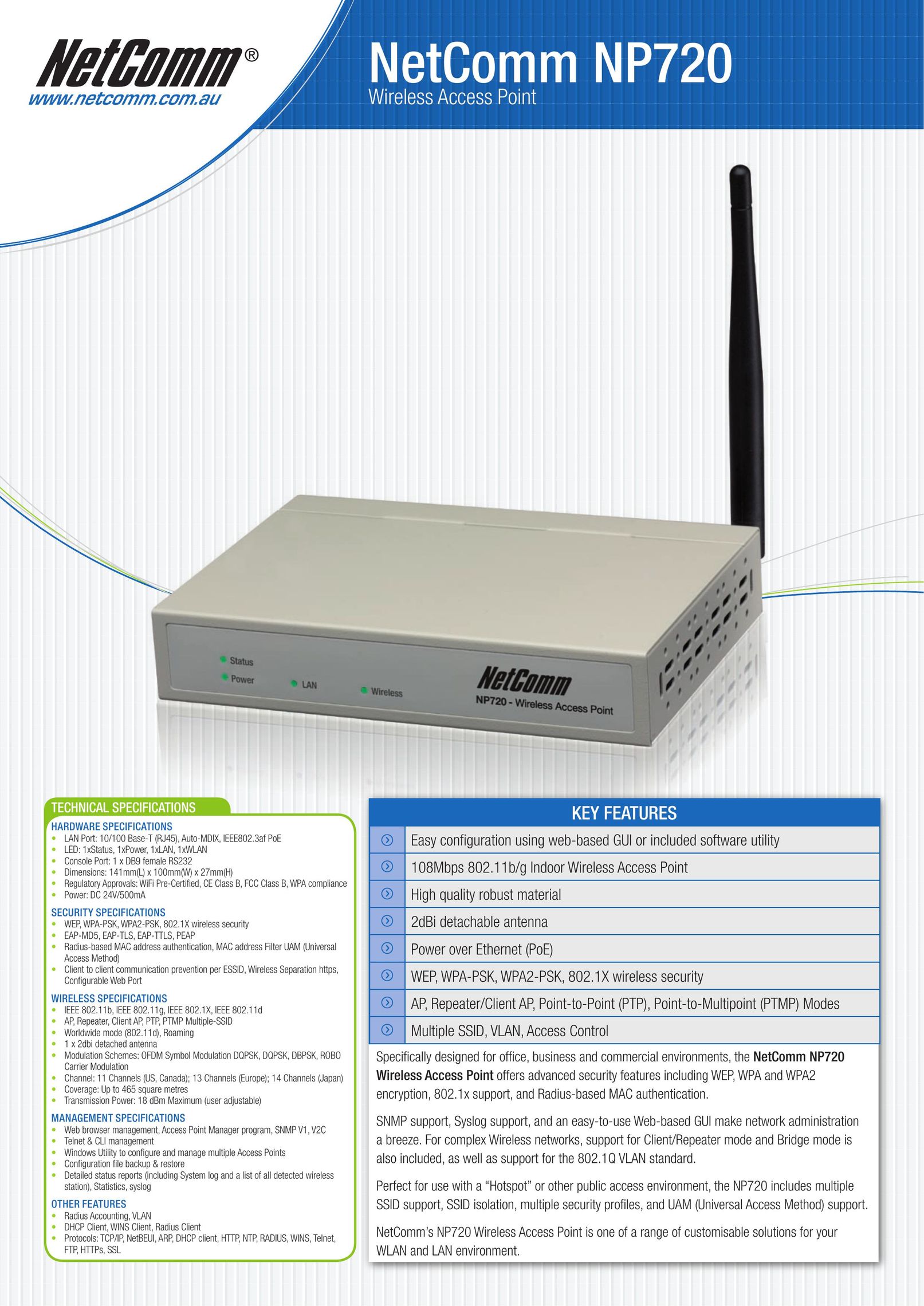NetComm NP720 Network Router User Manual