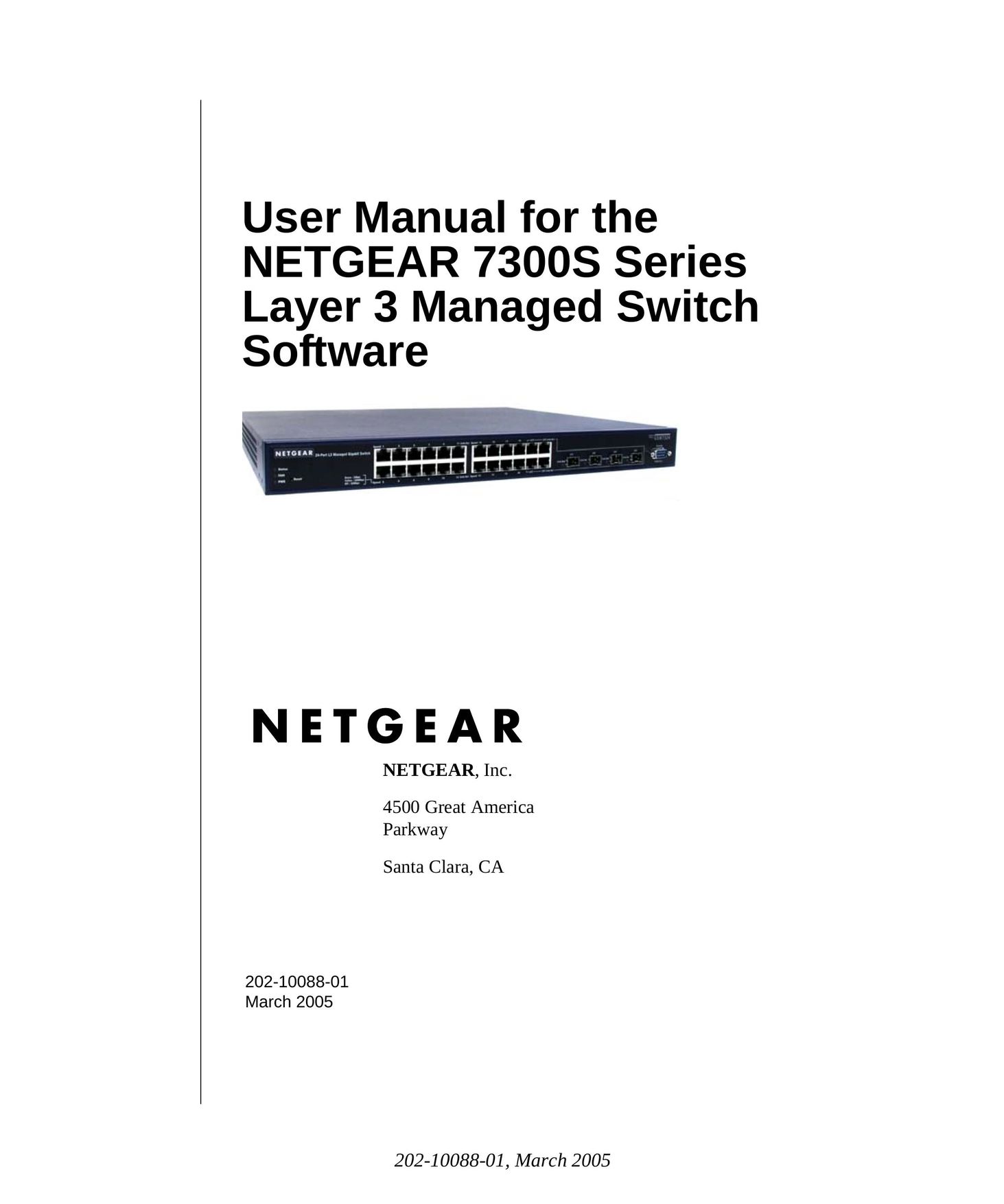 NETGEAR 7300S Network Router User Manual
