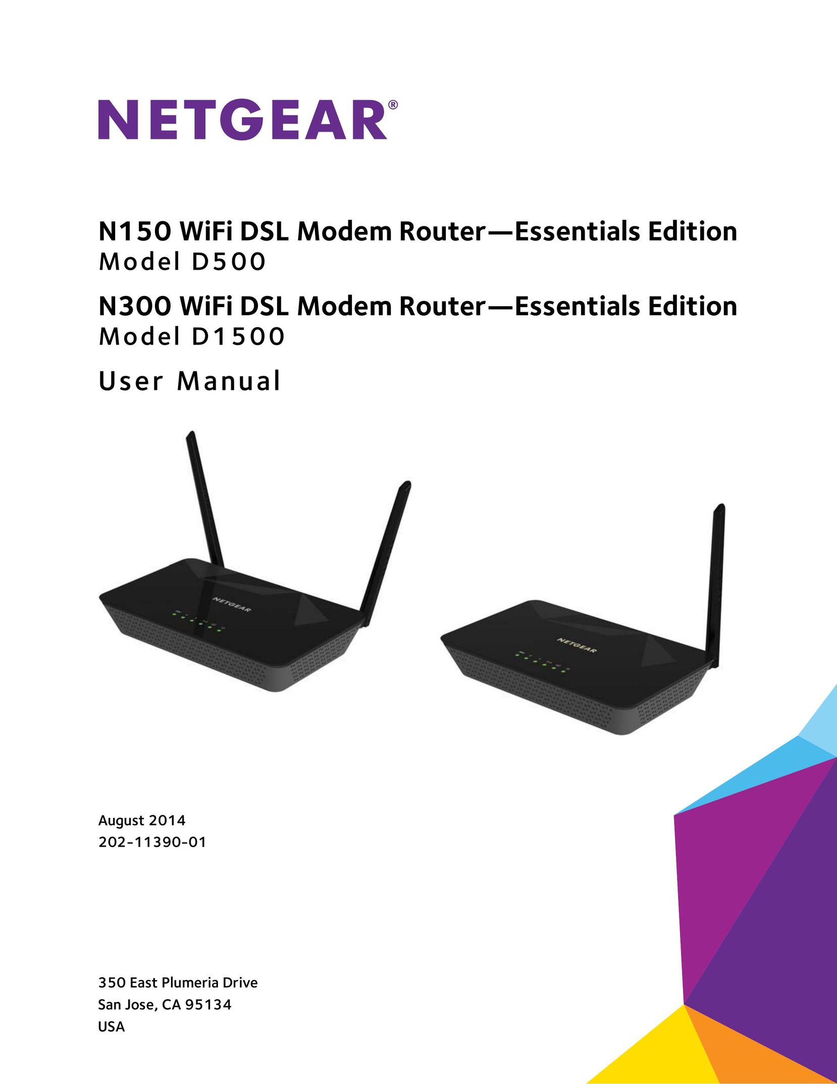 NETGEAR D500 and D1500 Network Router User Manual