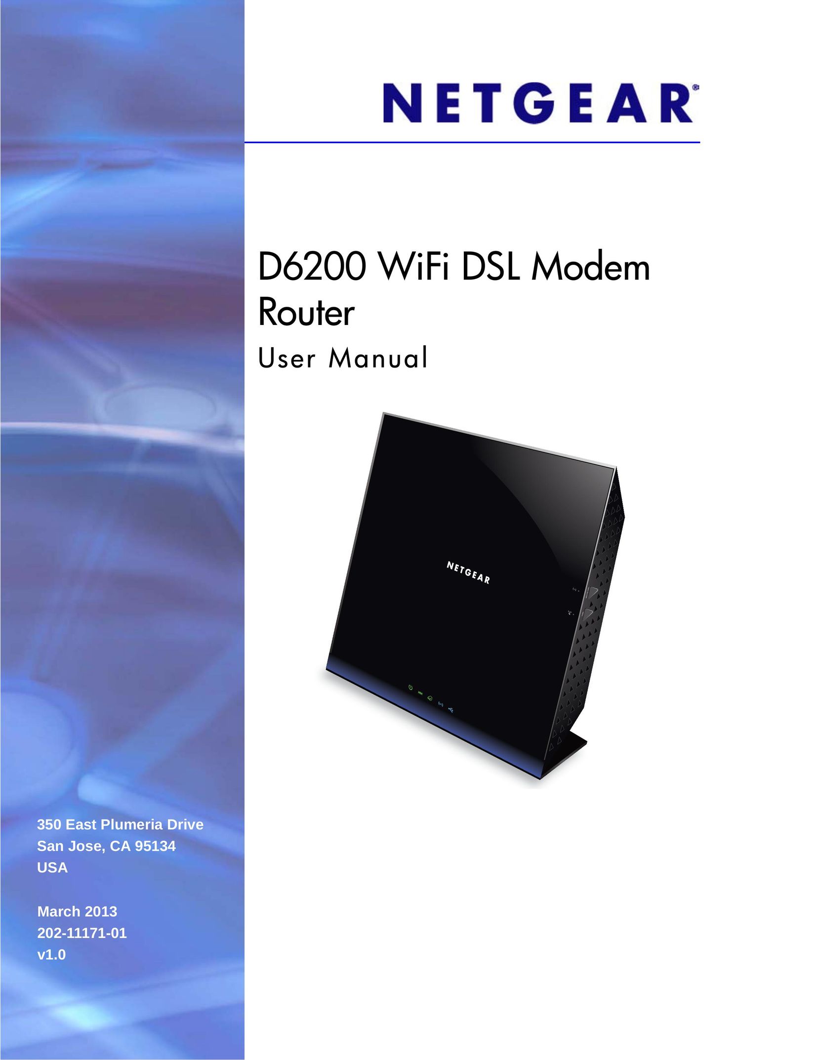 NETGEAR D6200-100NAS Network Router User Manual