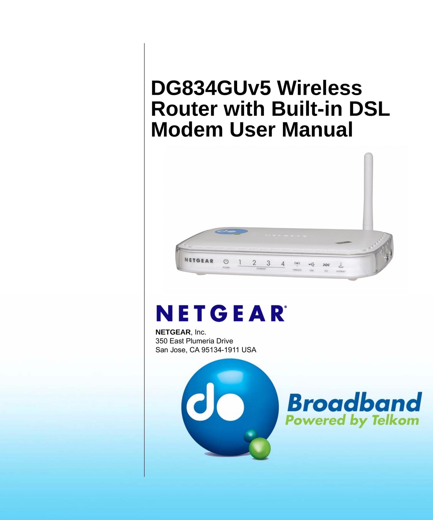 NETGEAR DG834GUV5 Network Router User Manual