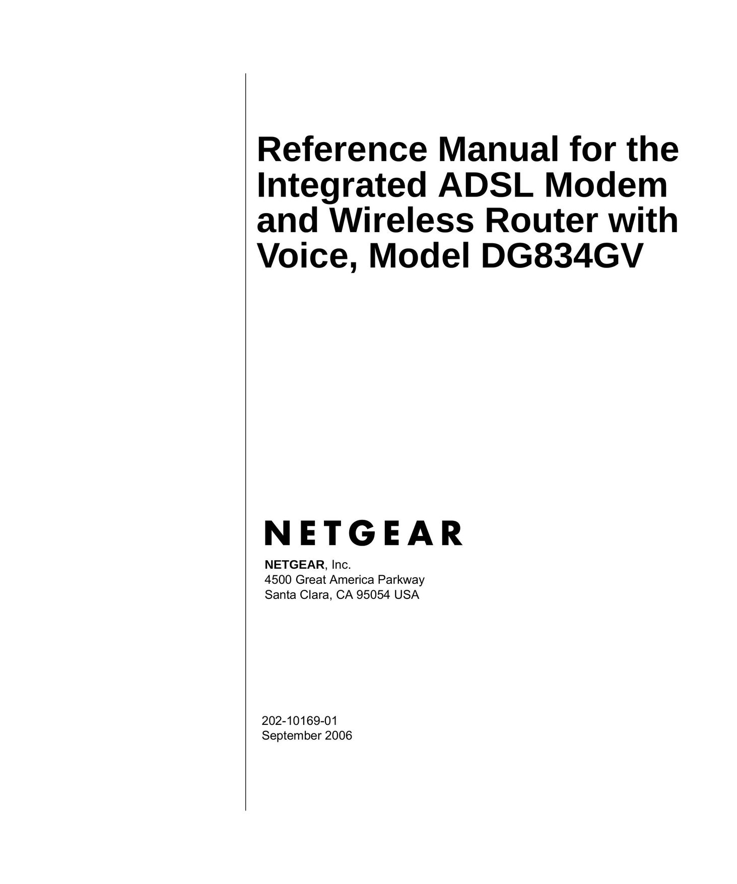 NETGEAR DG834GV v2 Network Router User Manual