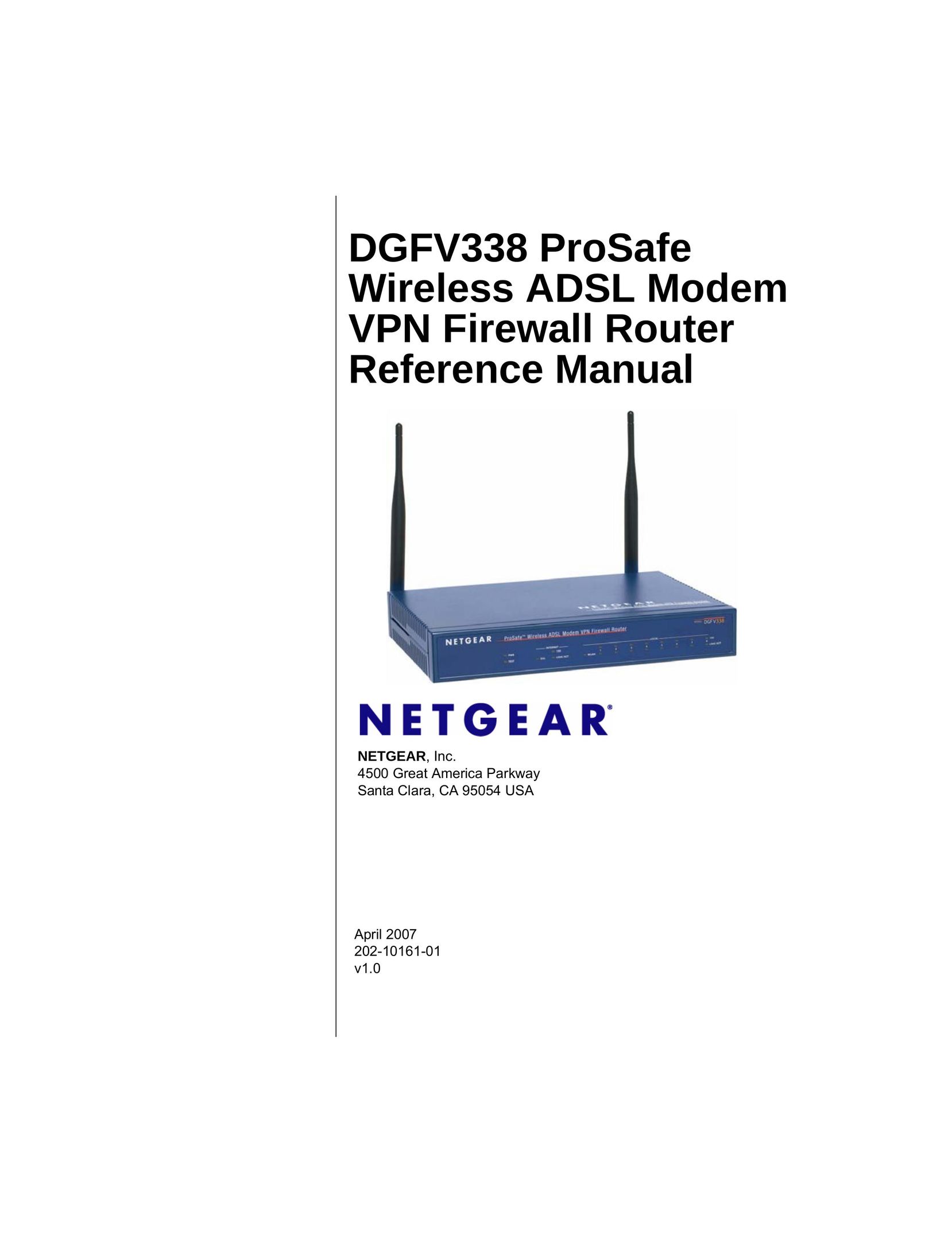 NETGEAR DGFV338 Network Router User Manual