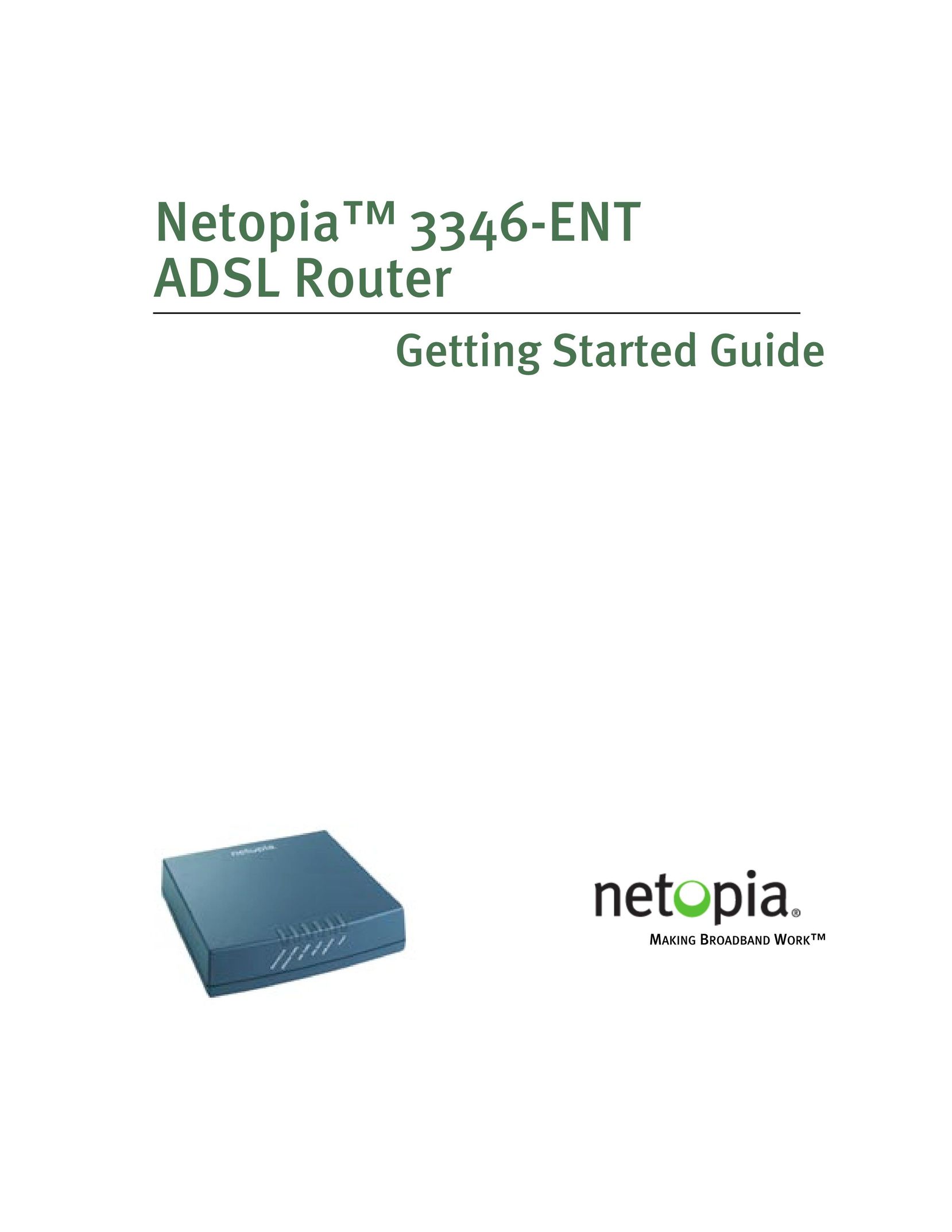 Netopia 3346-ENT Network Router User Manual